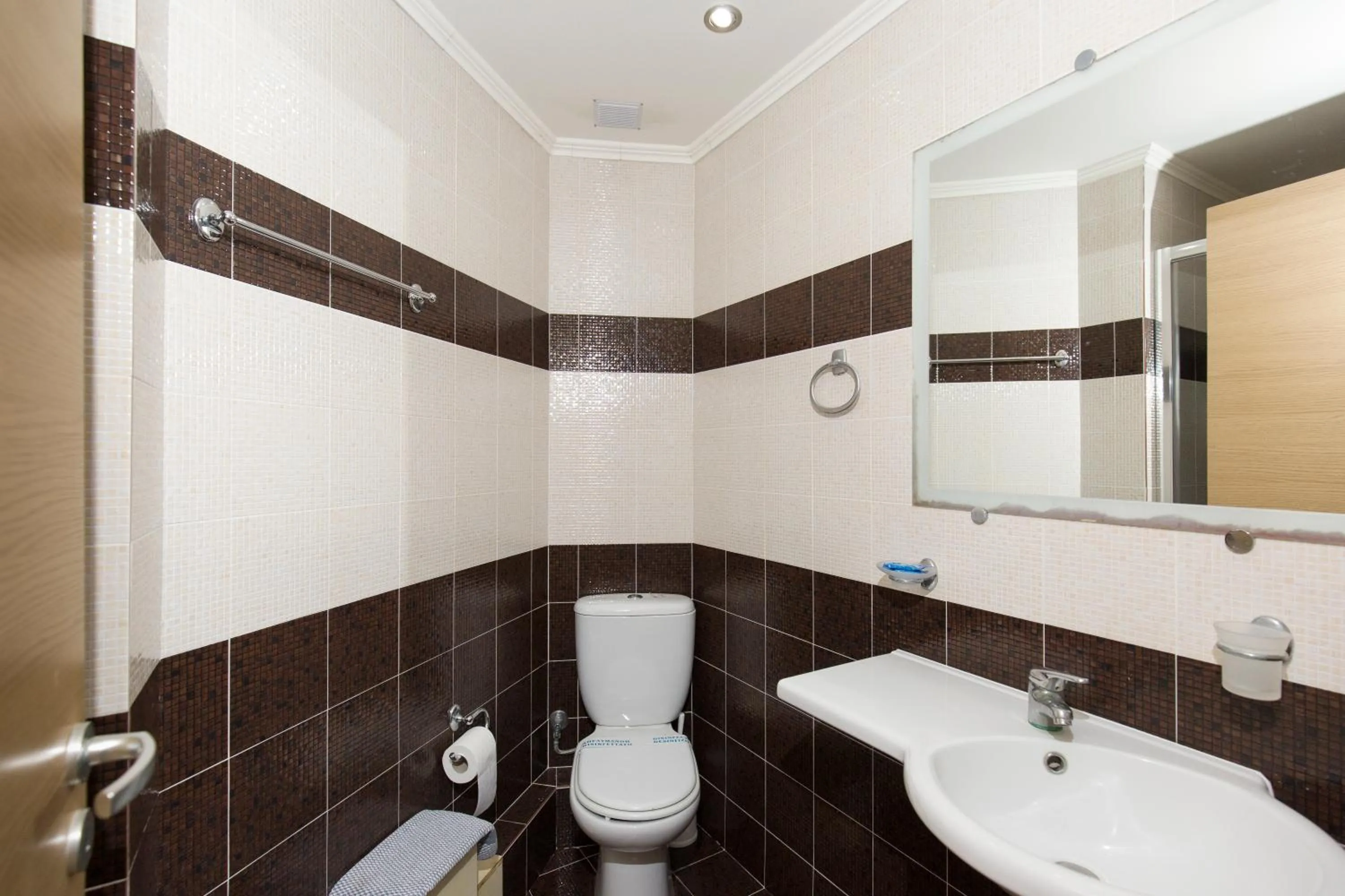 Toilet in Virginia Hotel