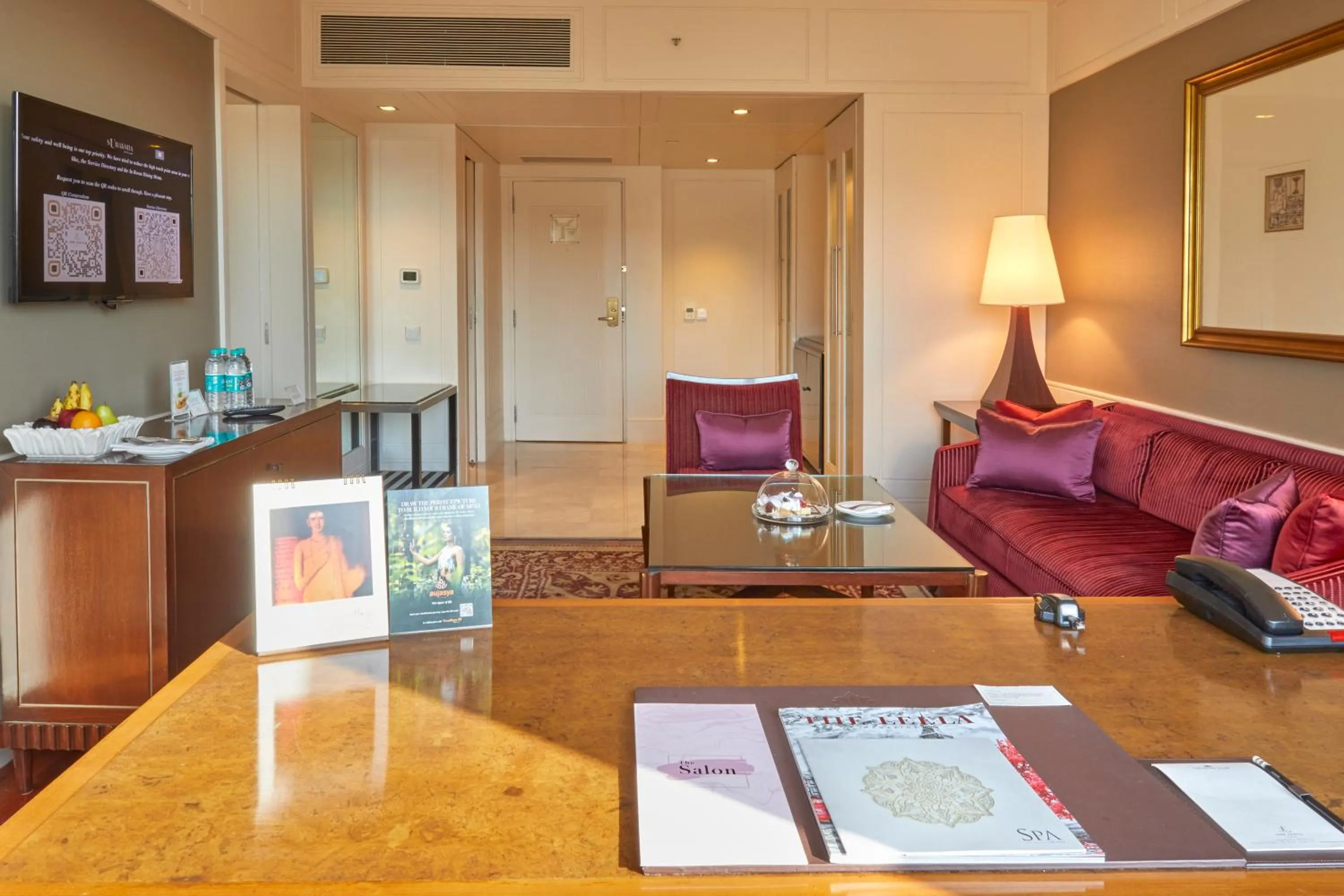 Living room in The Leela Mumbai