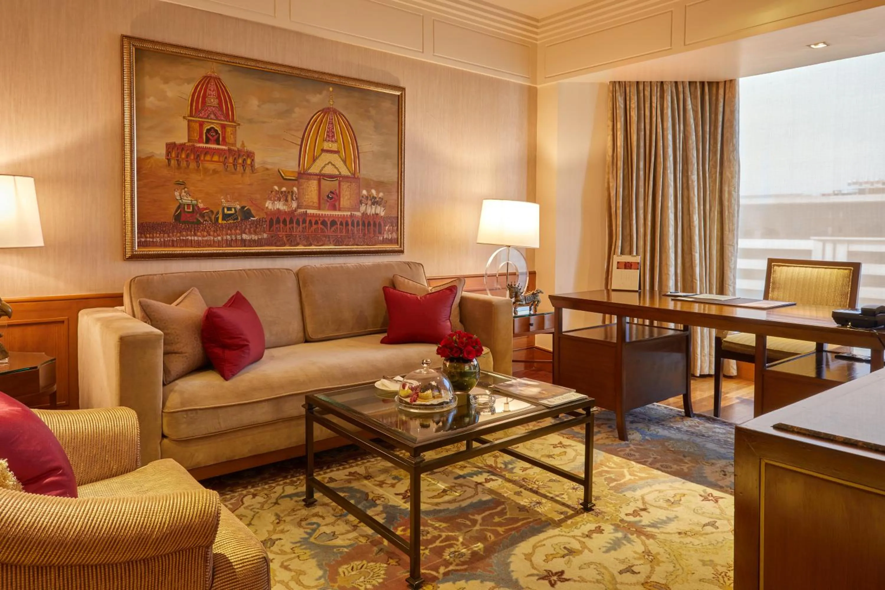 Living room in The Leela Mumbai