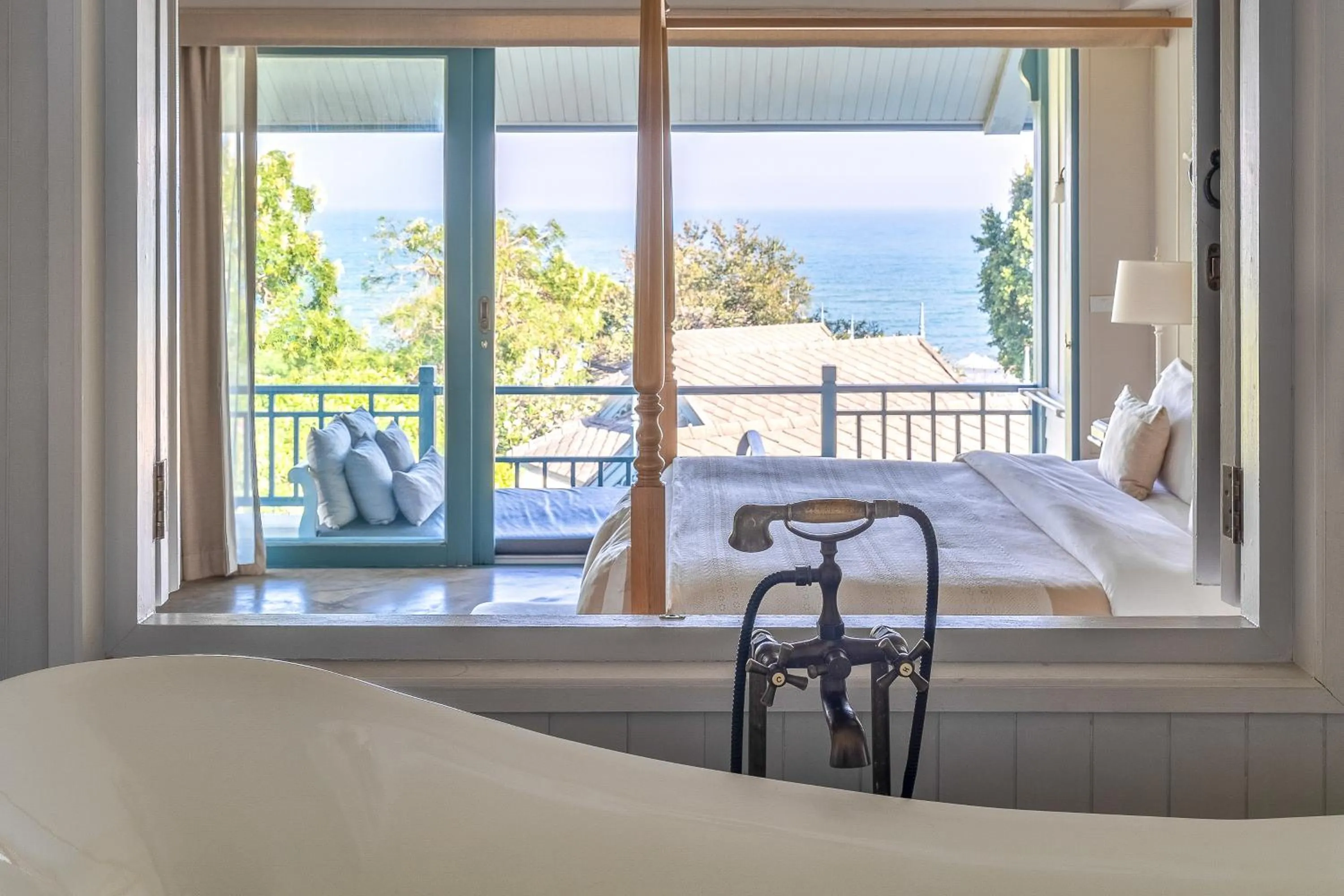 View (from property/room), Bed in Devasom Hua Hin Resort