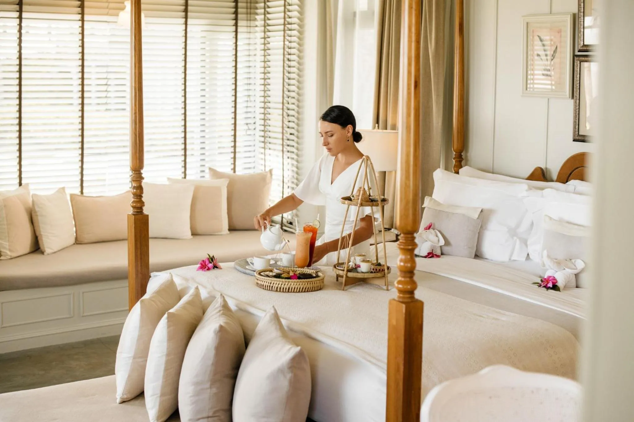 Food and drinks, Bed in Devasom Hua Hin Resort