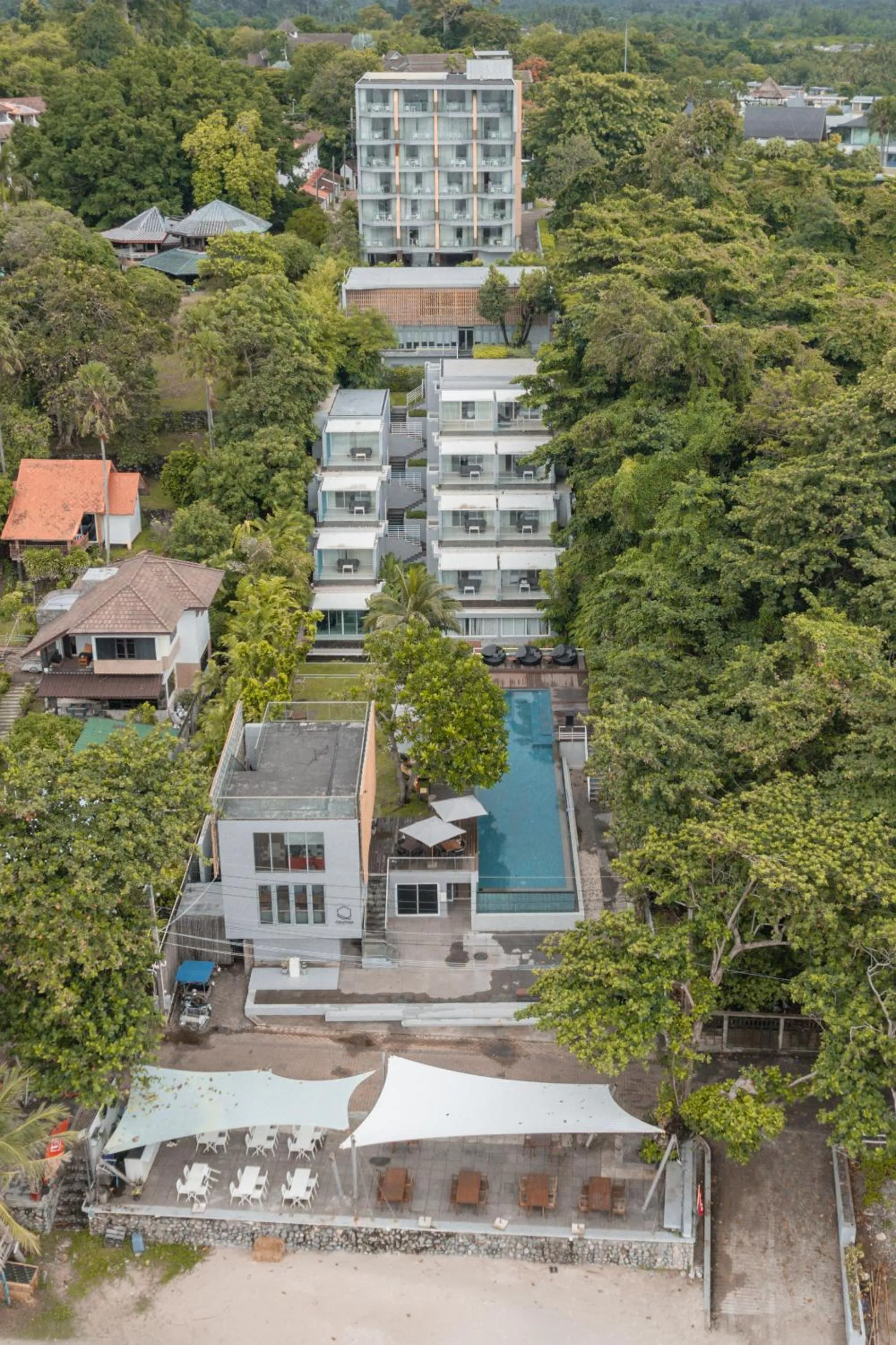 Bird's eye view in Q Resort Rayong