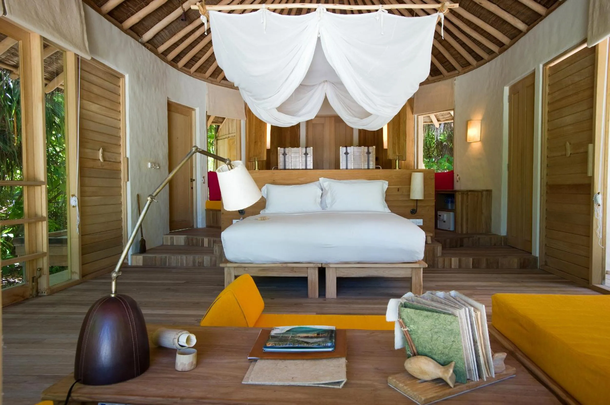 Bedroom, Bed in Six Senses Laamu