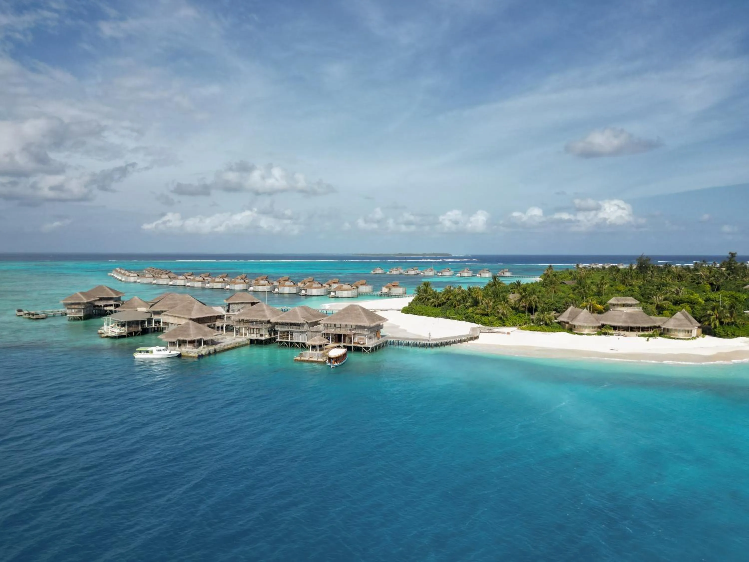 Bird's eye view in Six Senses Laamu