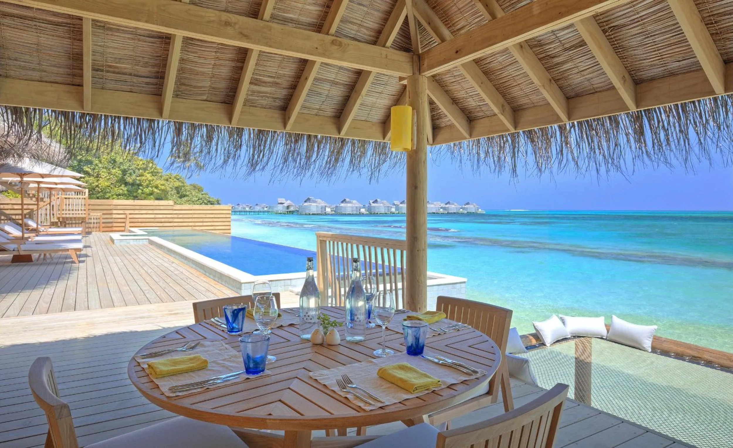 Patio in Six Senses Laamu