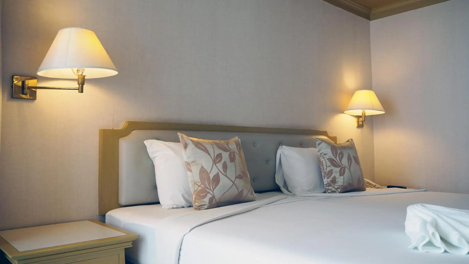 Bed in City Beach Resort