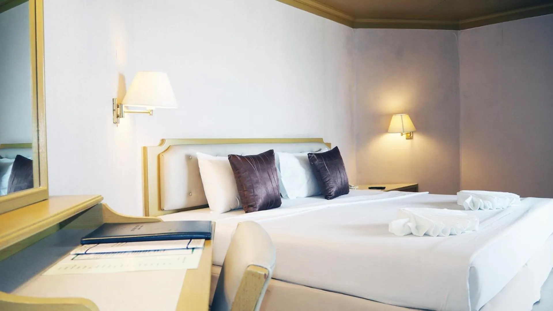 Bed in City Beach Resort