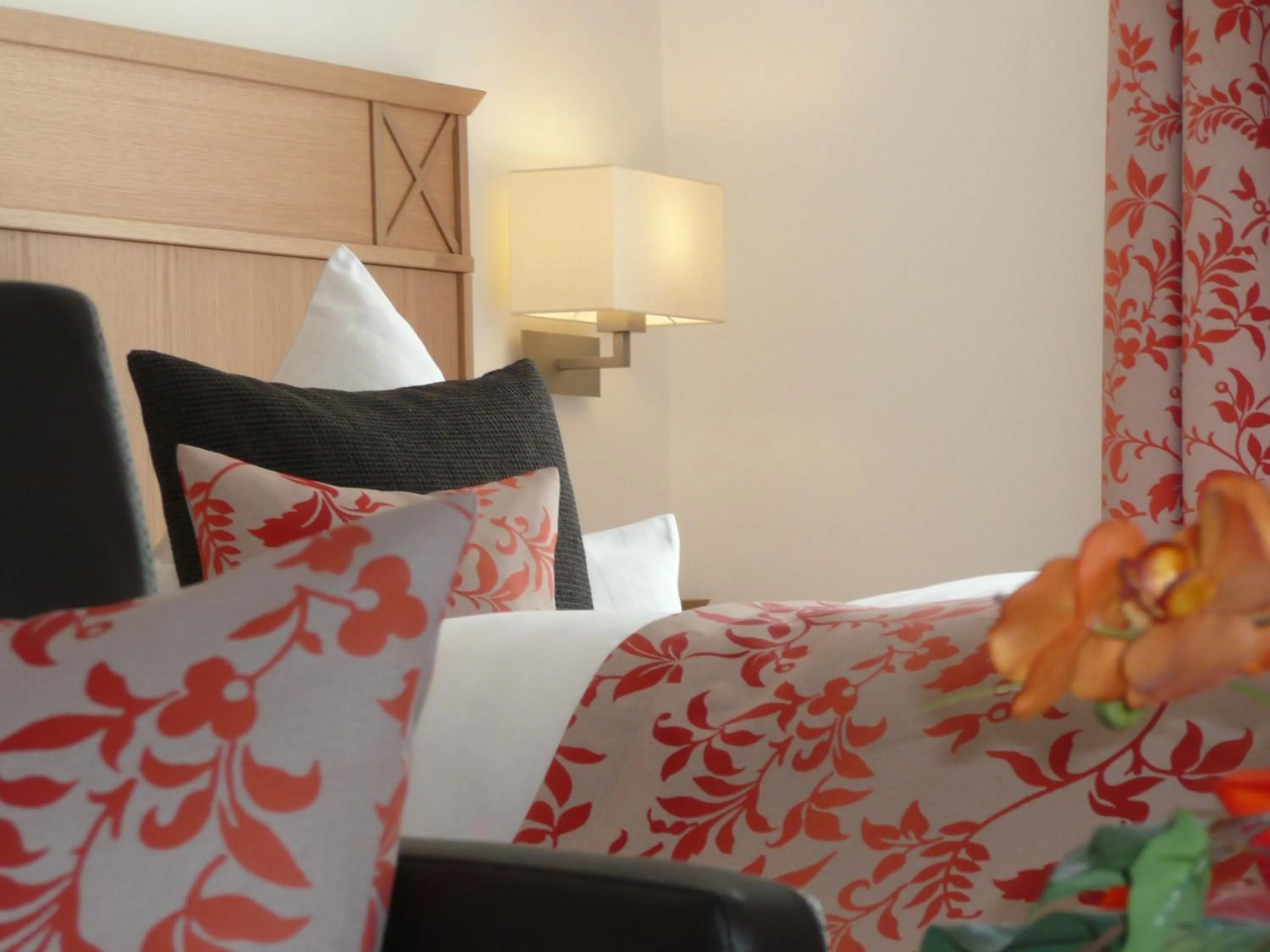 Bedroom, Bed in Hotel Garni Rheinpracht