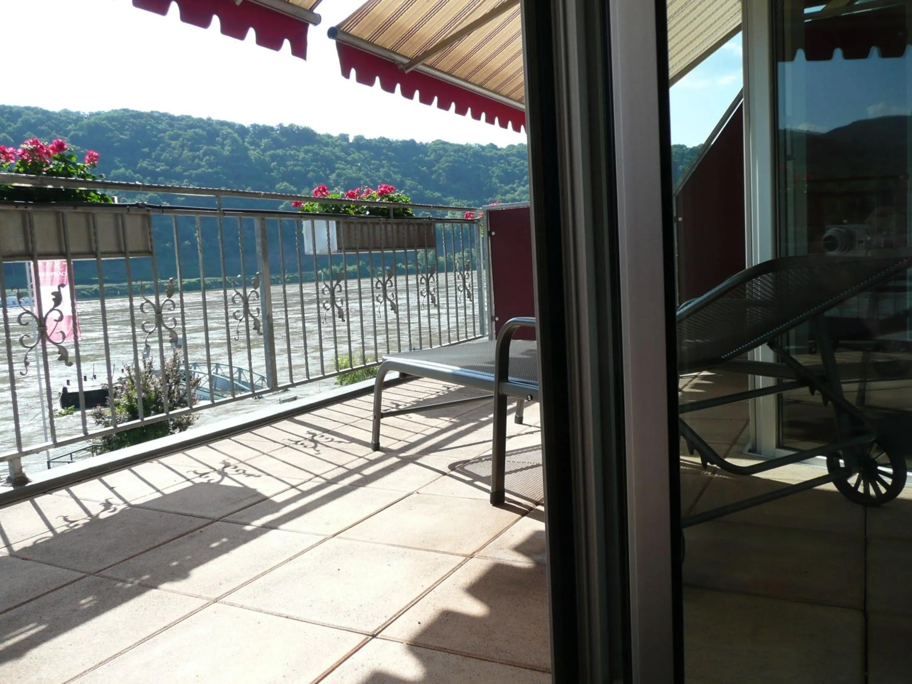 Balcony/Terrace in Hotel Garni Rheinpracht