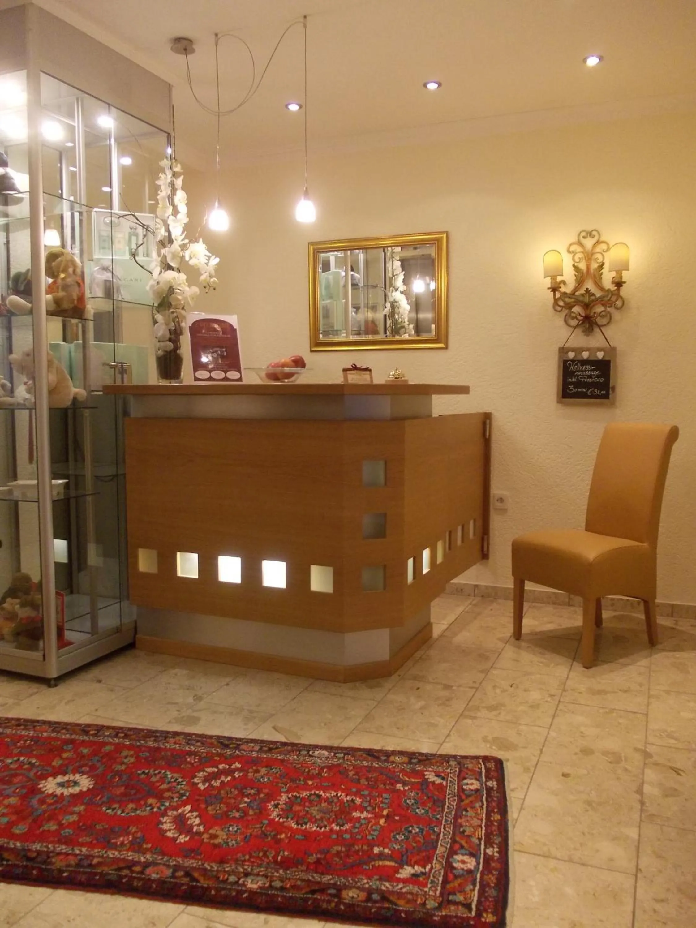 Lobby or reception in Hotel Garni Rheinpracht
