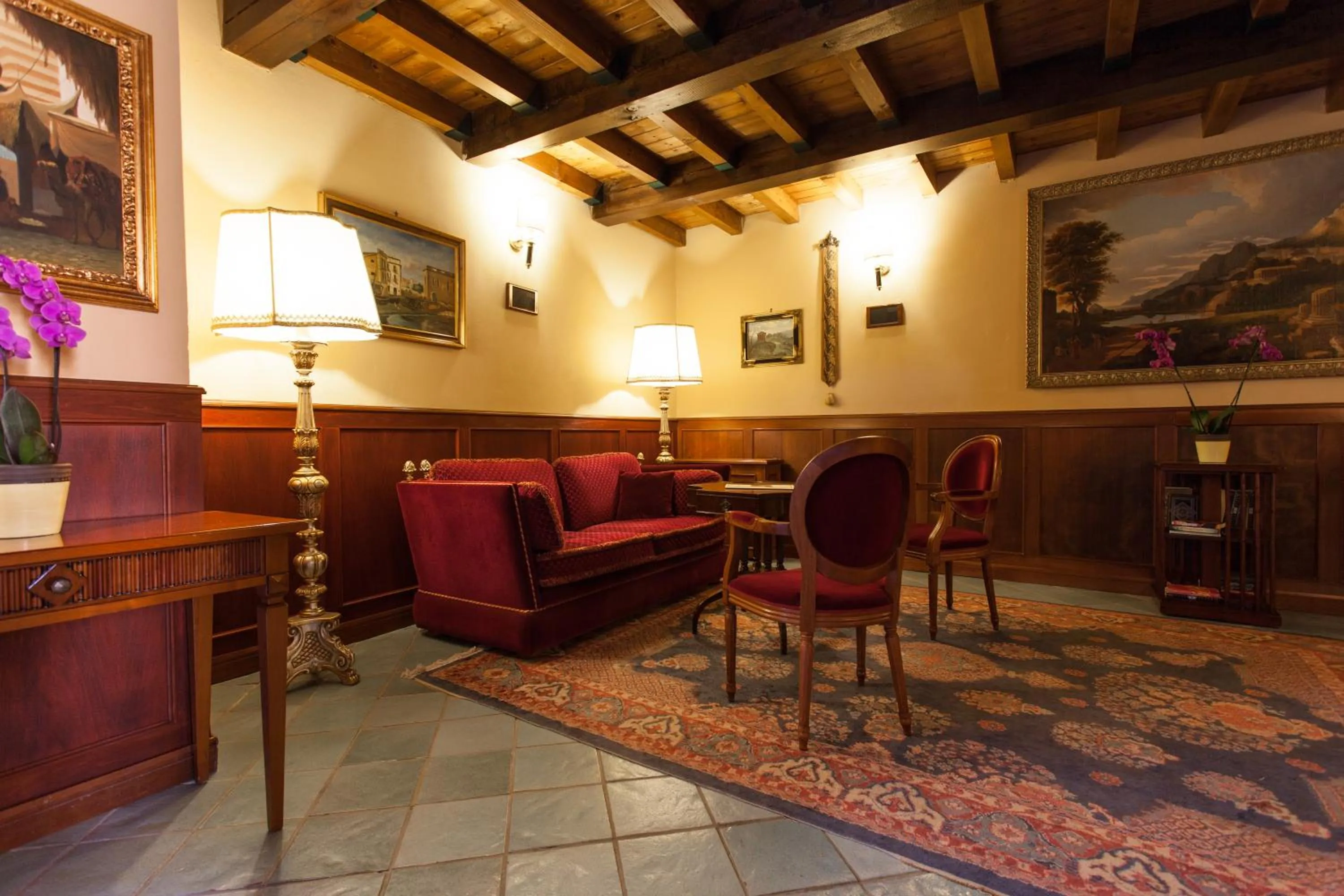 Seating area in Hotel Foresteria Baglio Della Luna