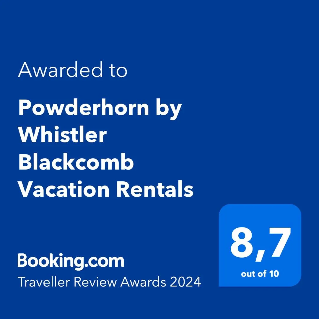 Certificate/Award in Powderhorn by Whistler Blackcomb Vacation Rentals