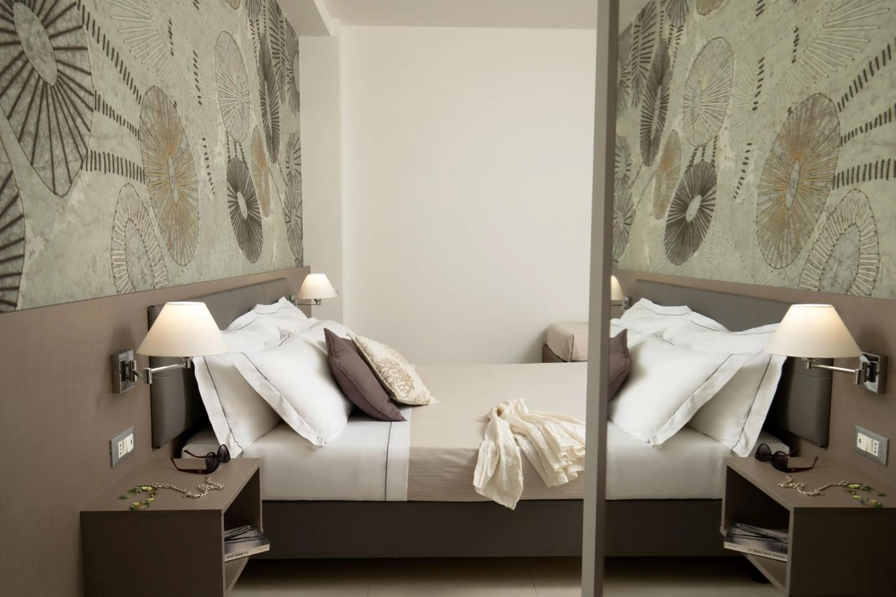 Bed in Hotel Miramare