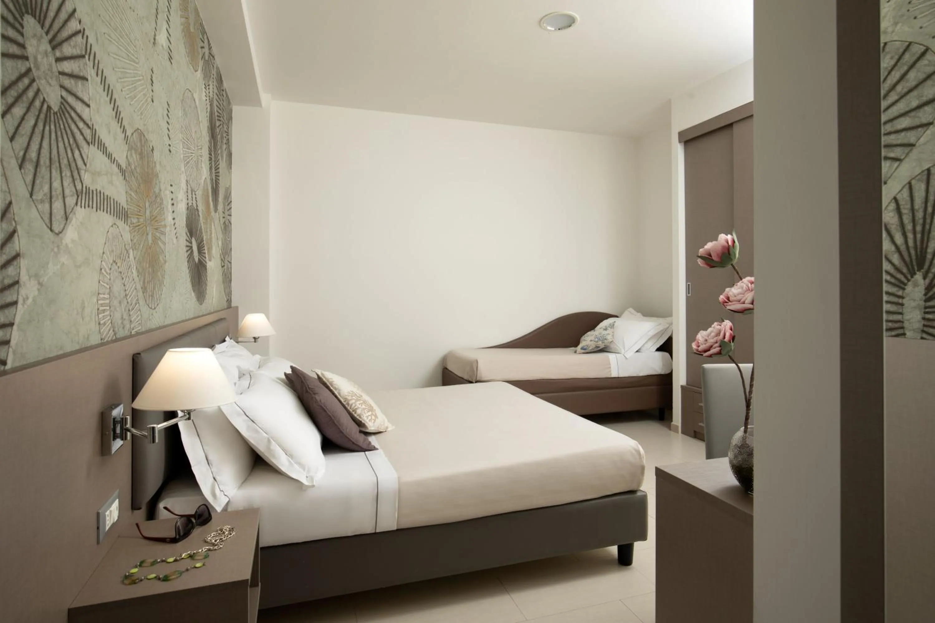 Bed in Hotel Miramare