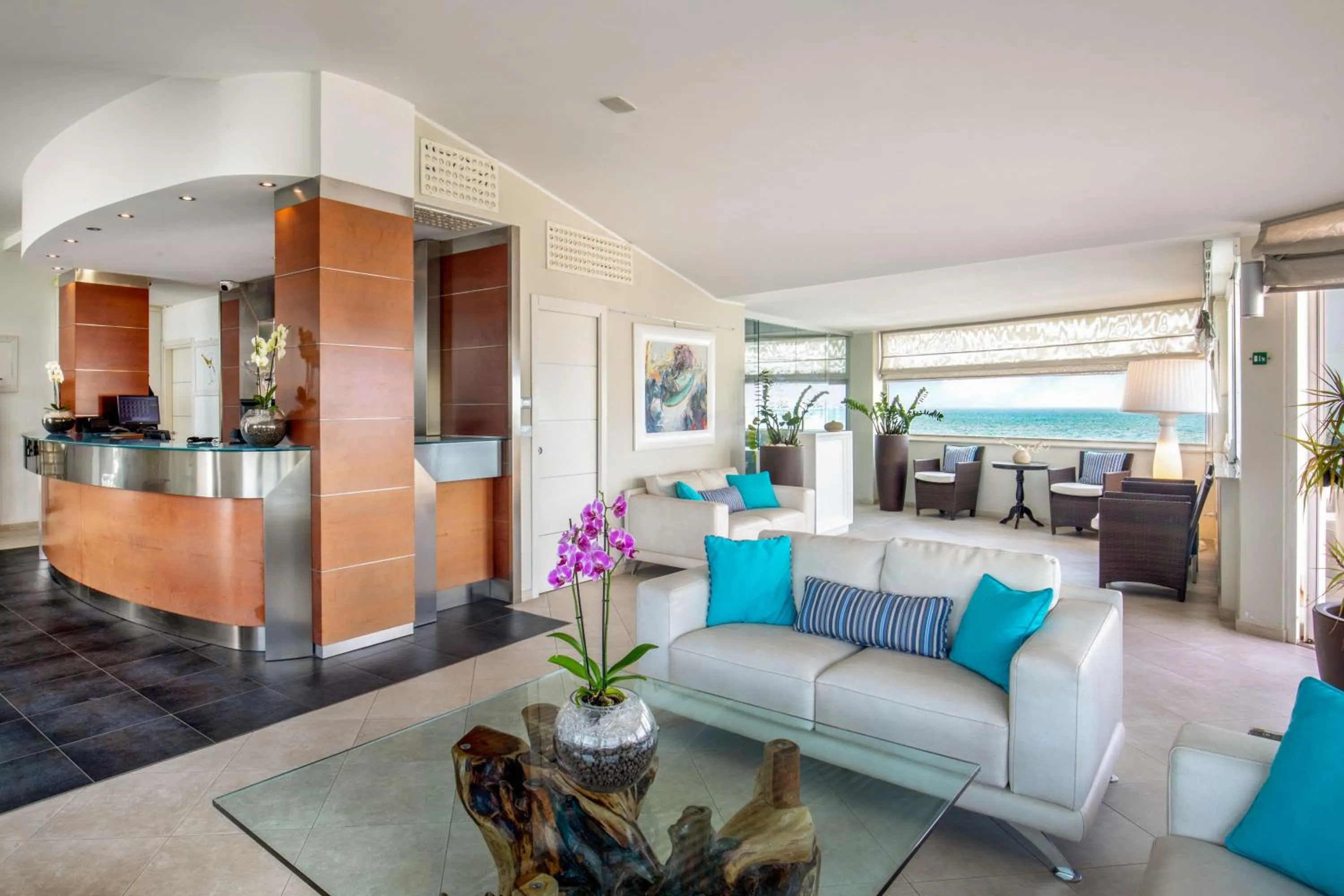 Lobby or reception in Hotel Miramare