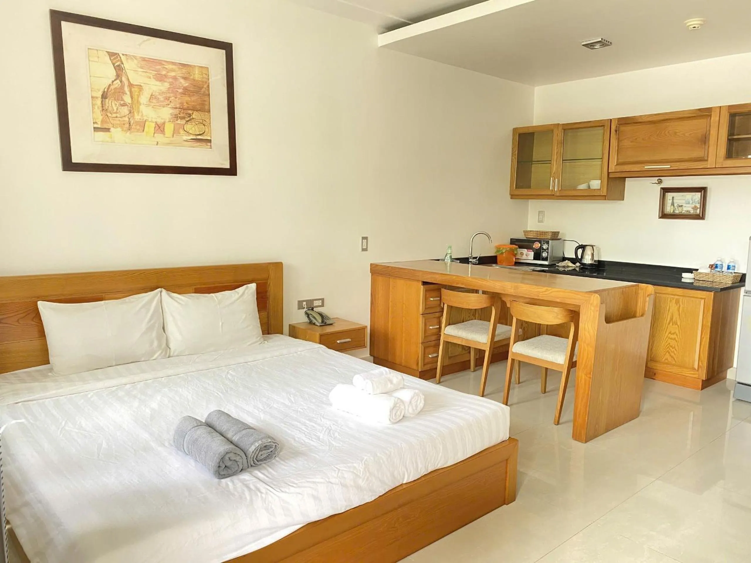 Bed in Qli Hotel Muine