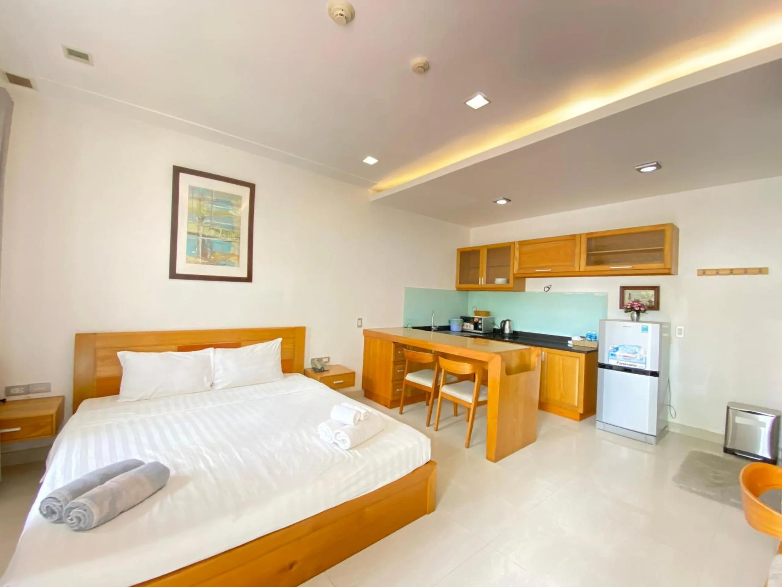 Bed in Qli Hotel Muine