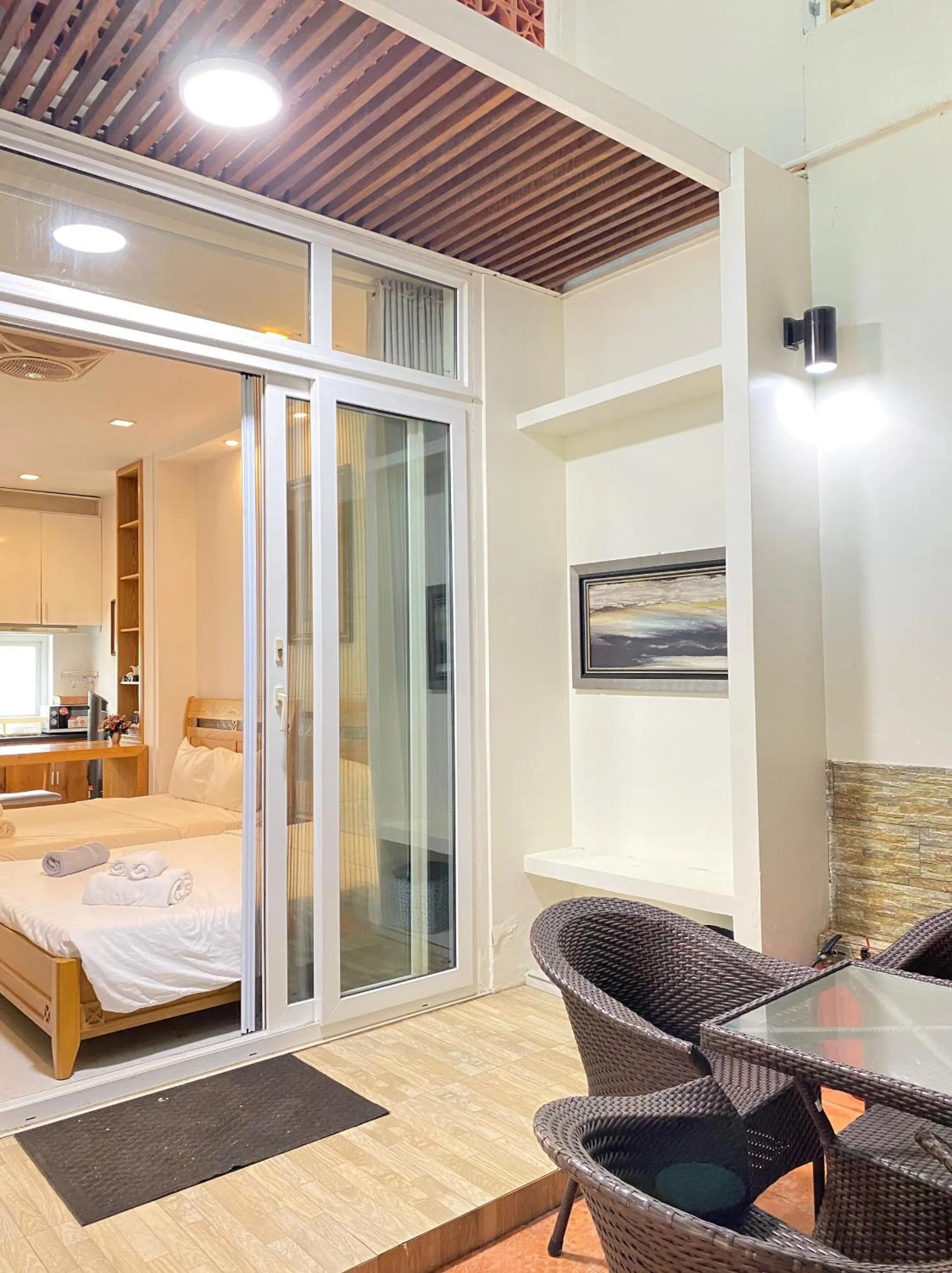 Bed in Qli Hotel Muine