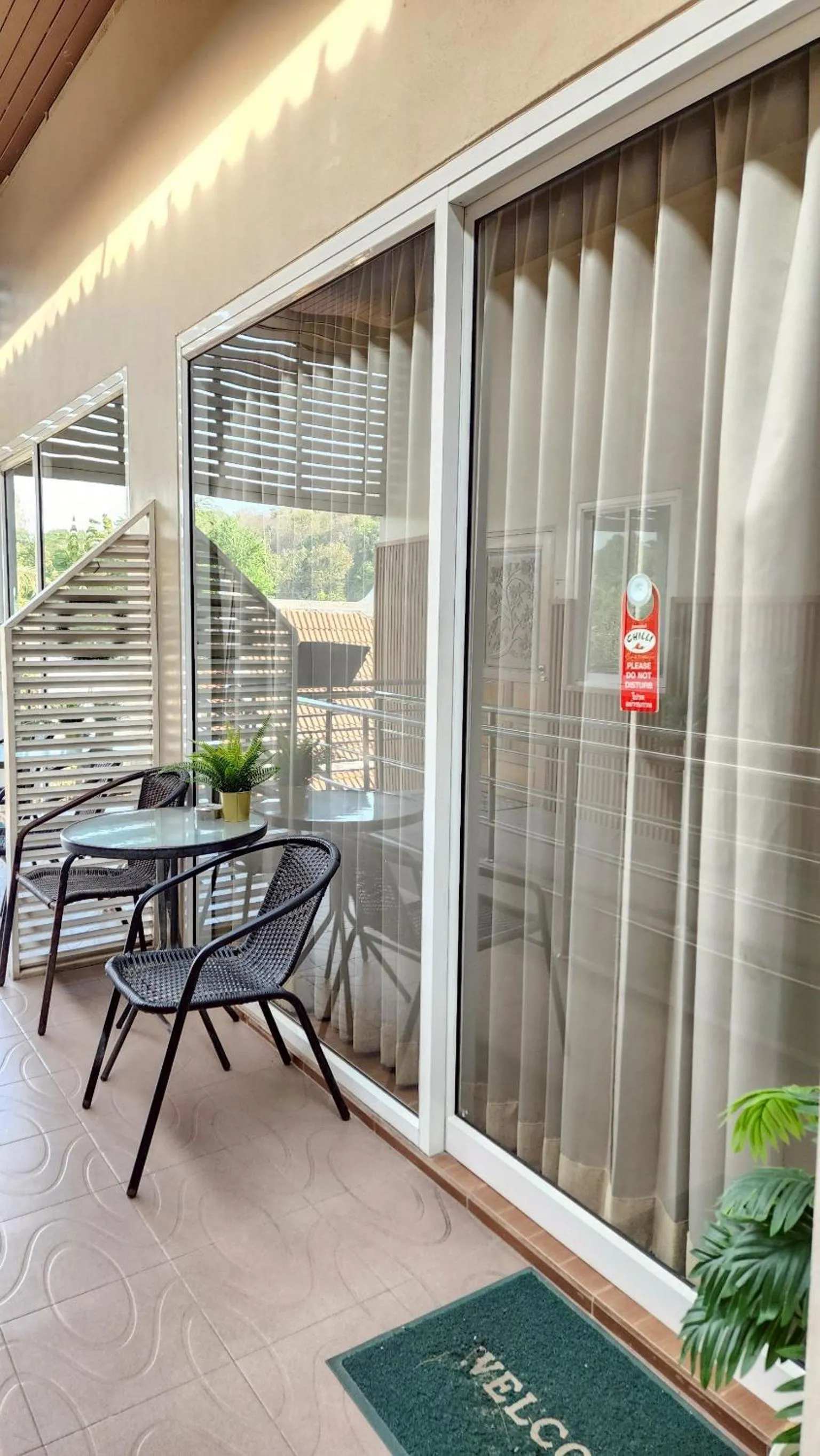 Balcony/Terrace in Chilli Hotel&Restaurant