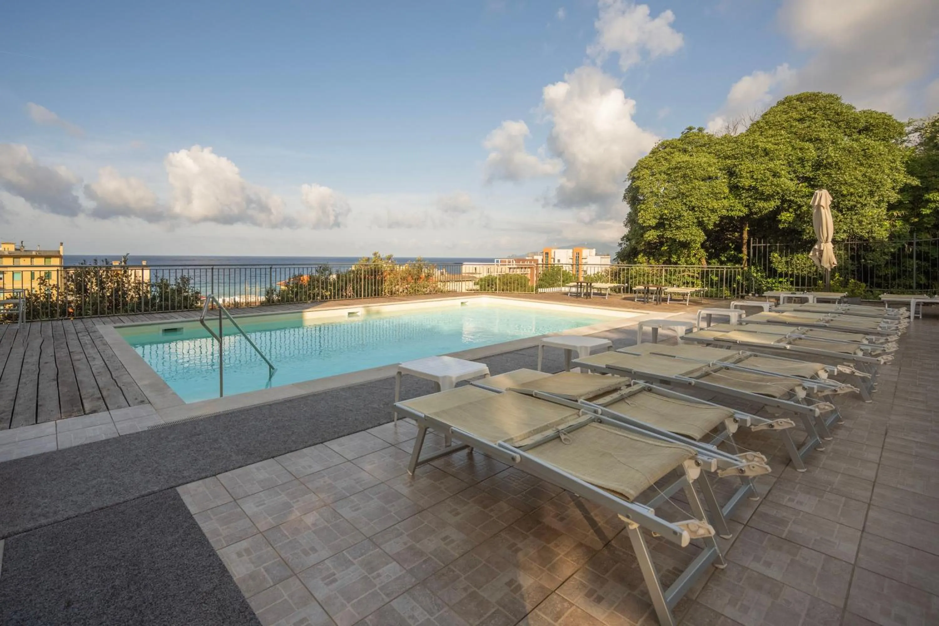 Pool view in Hotel Mediterraneo