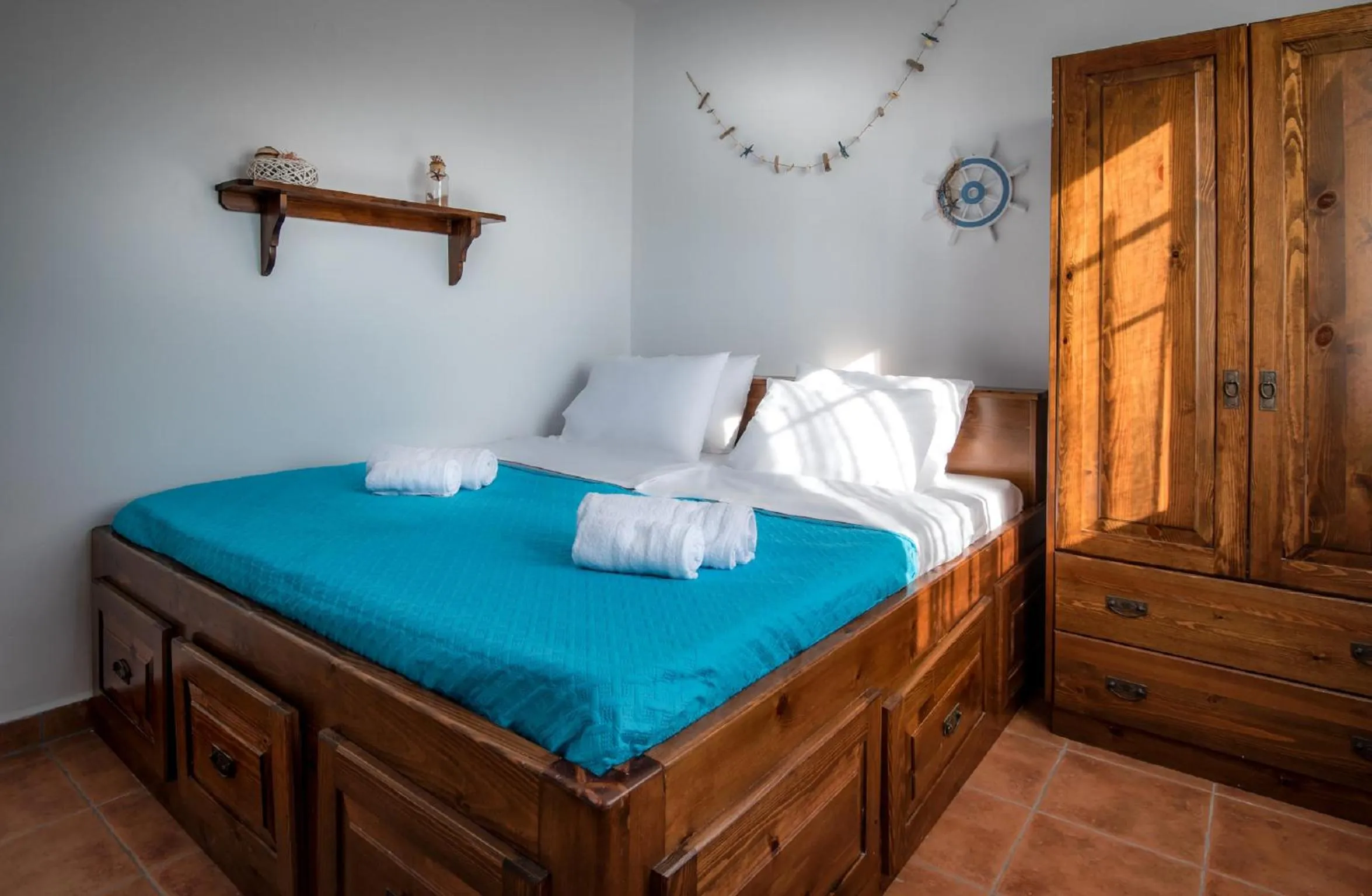 Bed in Nautilus Beach House