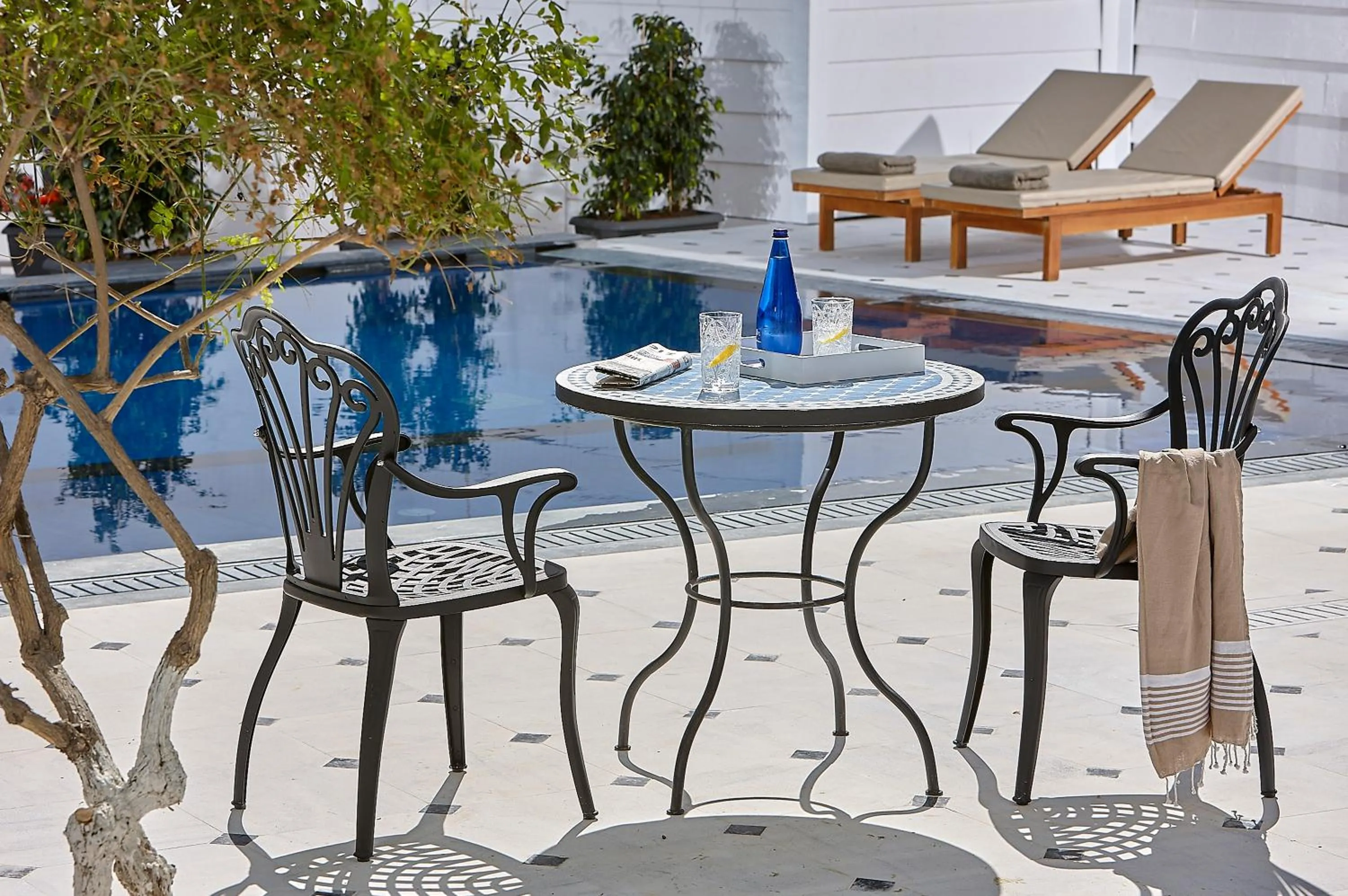 Patio in Vasia Boulevard Hotel (Adults Only)