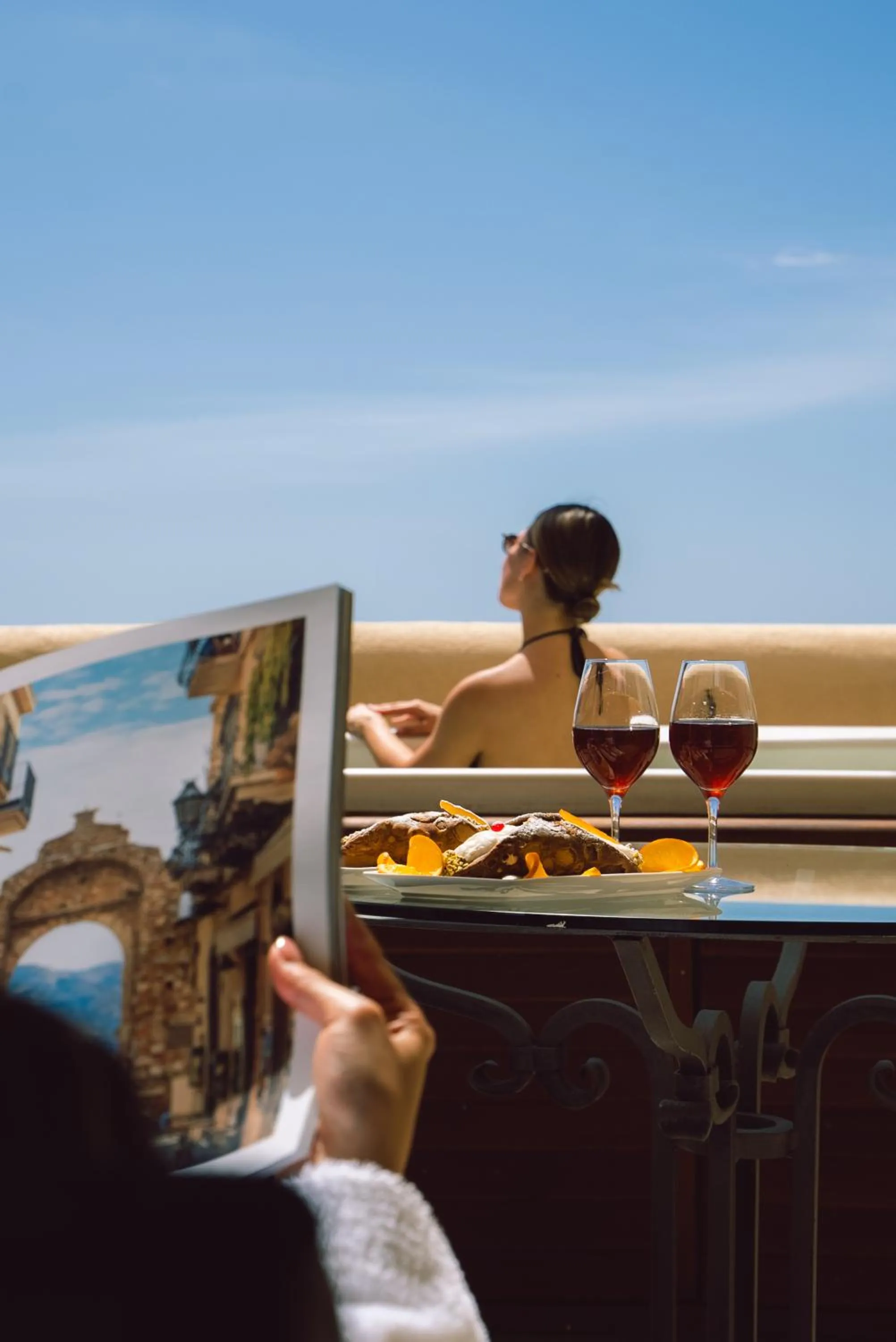 People in Hotel Metropole Taormina