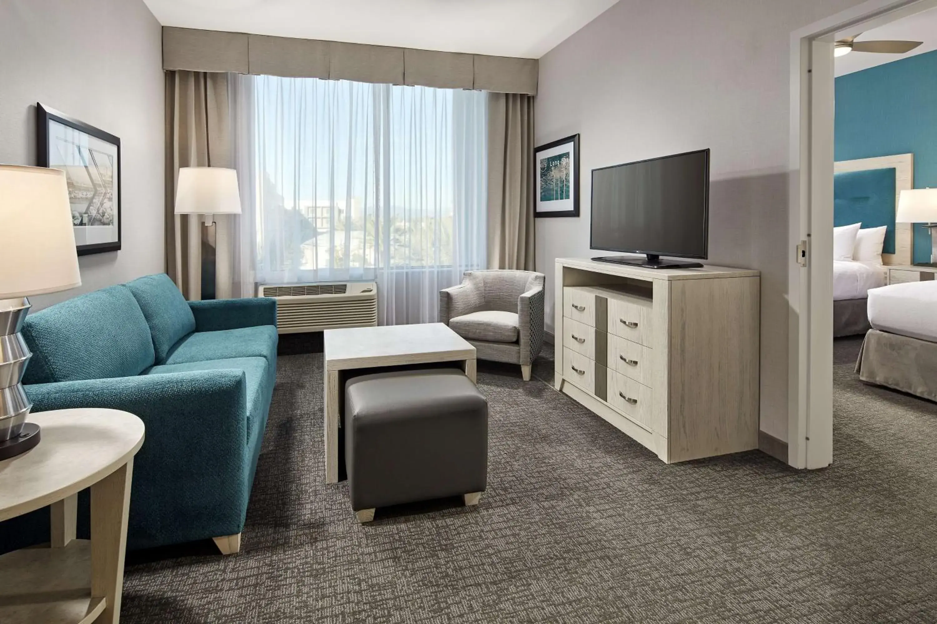 Queen Suite with Two Queen Beds with Courtyard View in Homewood Suites By Hilton Long Beach Airport Queen Suite with Two Queen Beds with Courtyard View in Homewood Suites By Hilton Long Beach Airport