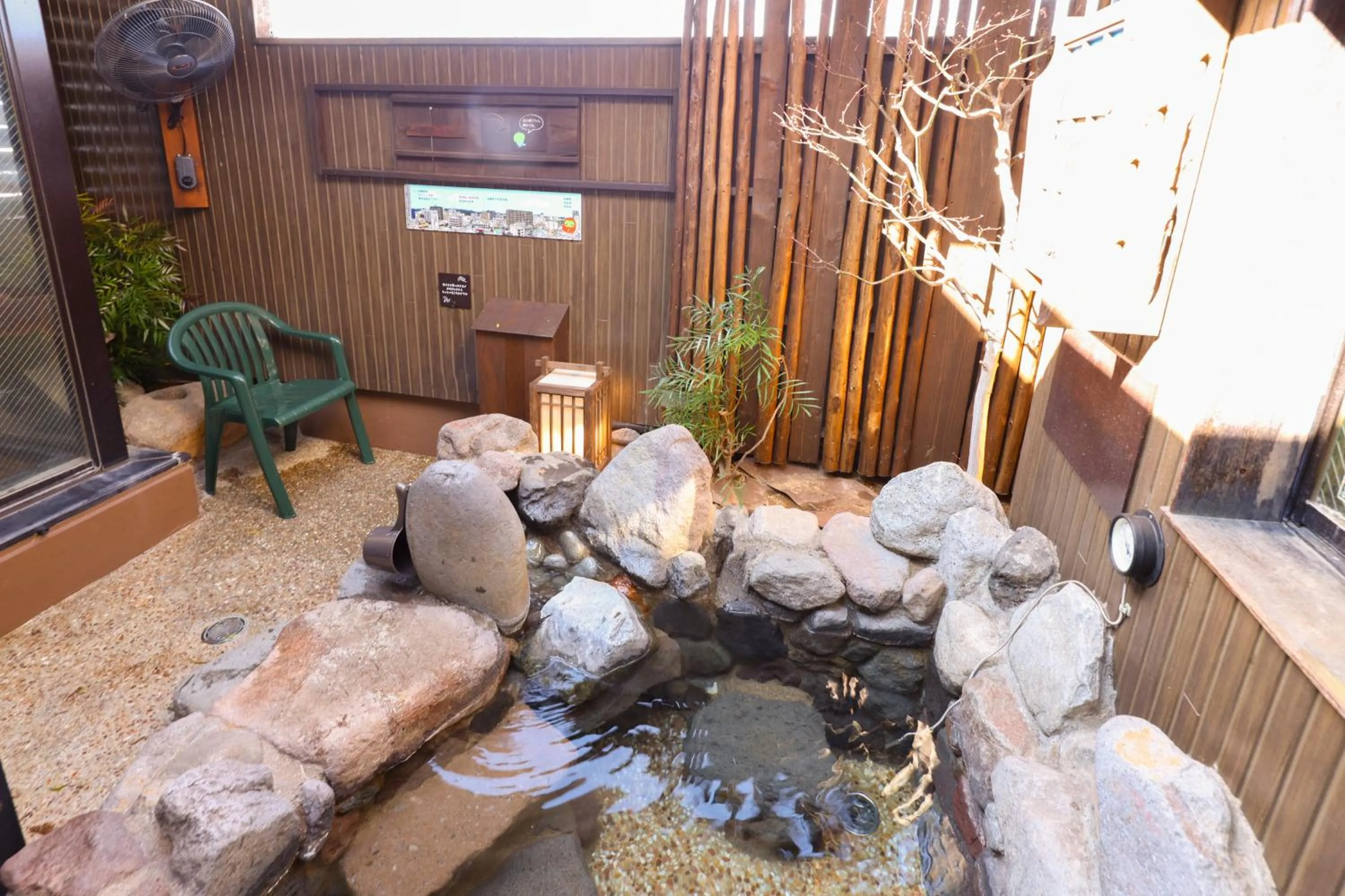 Open Air Bath in Dormy Inn Takasaki