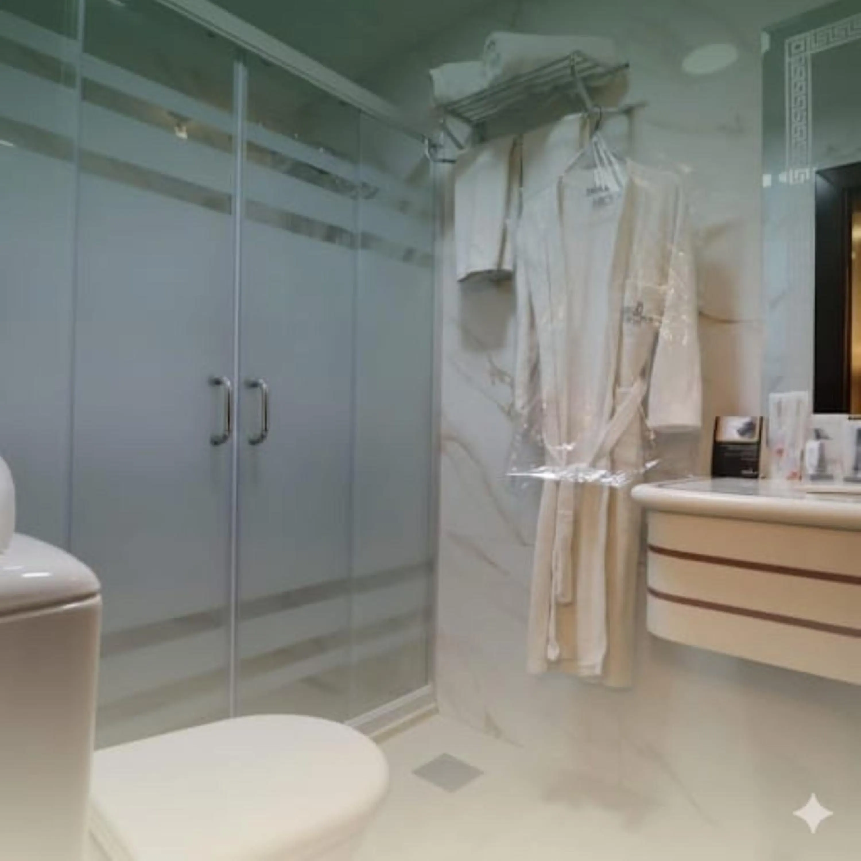 Toilet in Larsa Hotel