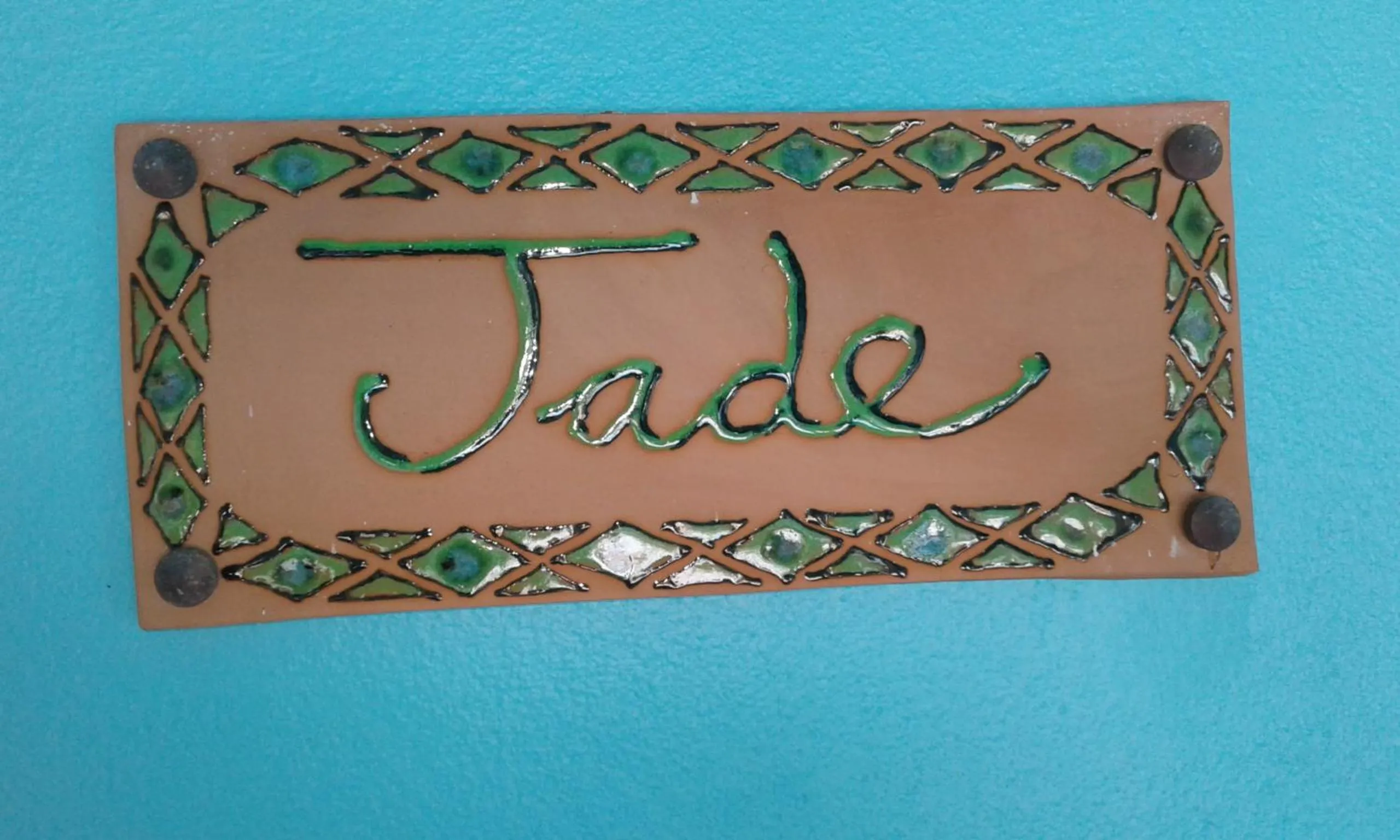 Decorative detail in AIGUE MARINE Divaloc