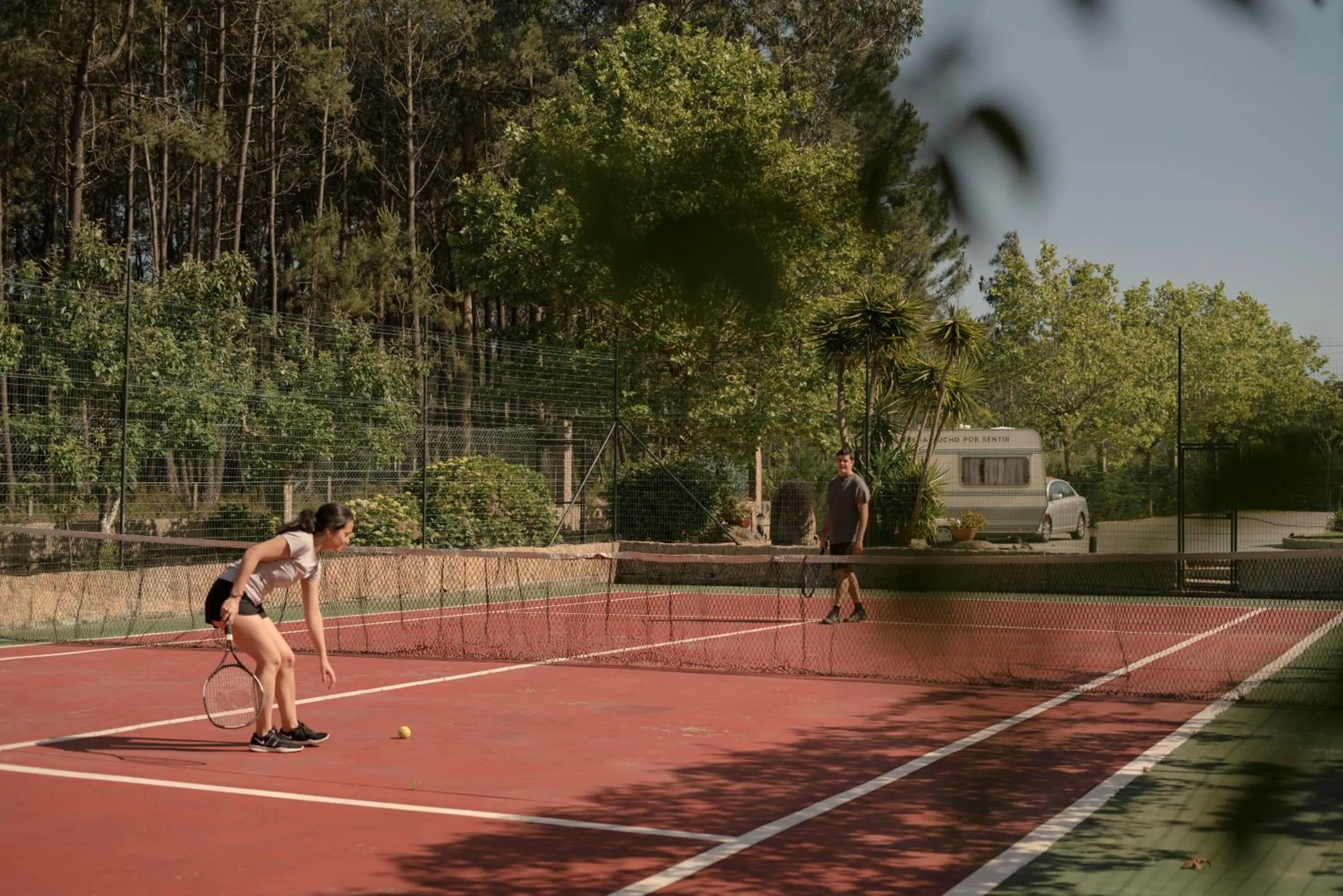 Tennis court in Hotel Piramide