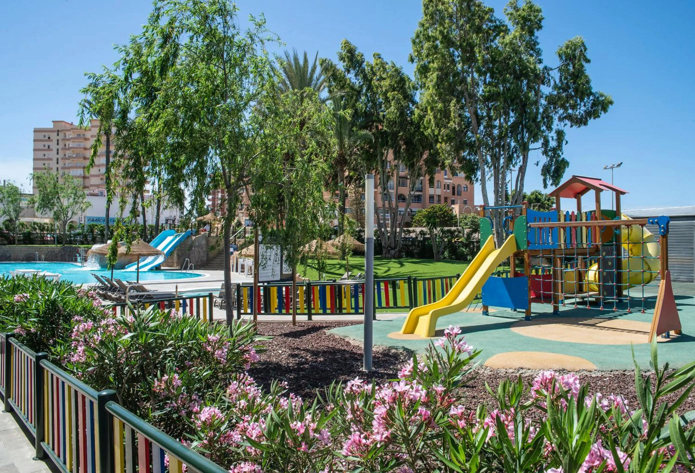 Children play ground in Hotel Roquetas El Palmeral by Pierre & Vacances