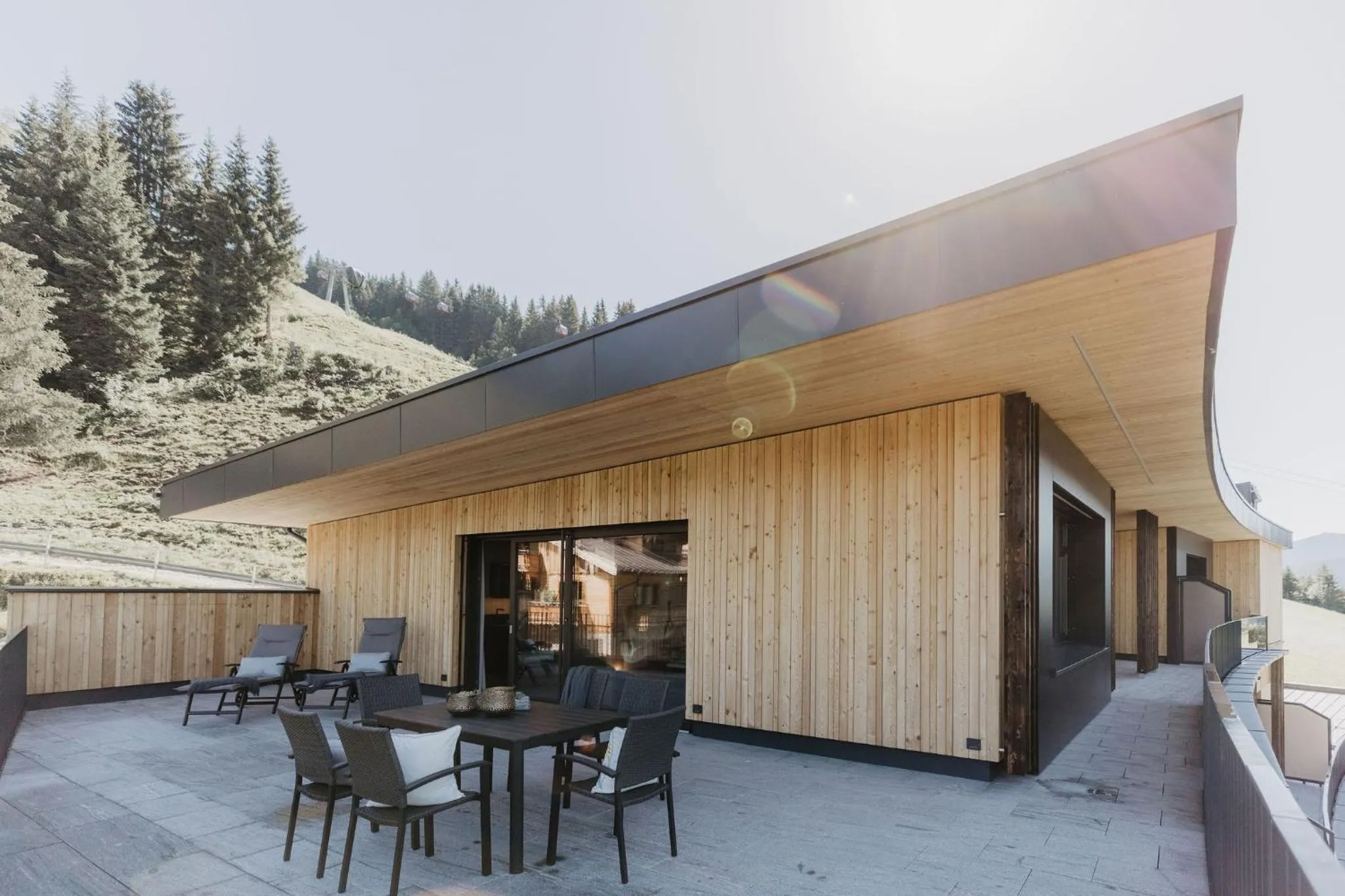 Balcony/Terrace in Landhaus Saalbach - Ski in & out