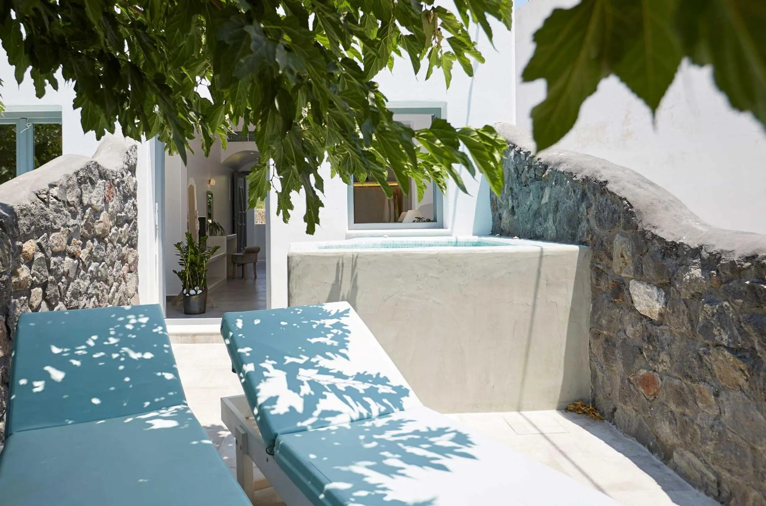 Patio in Amara Suites Santorini