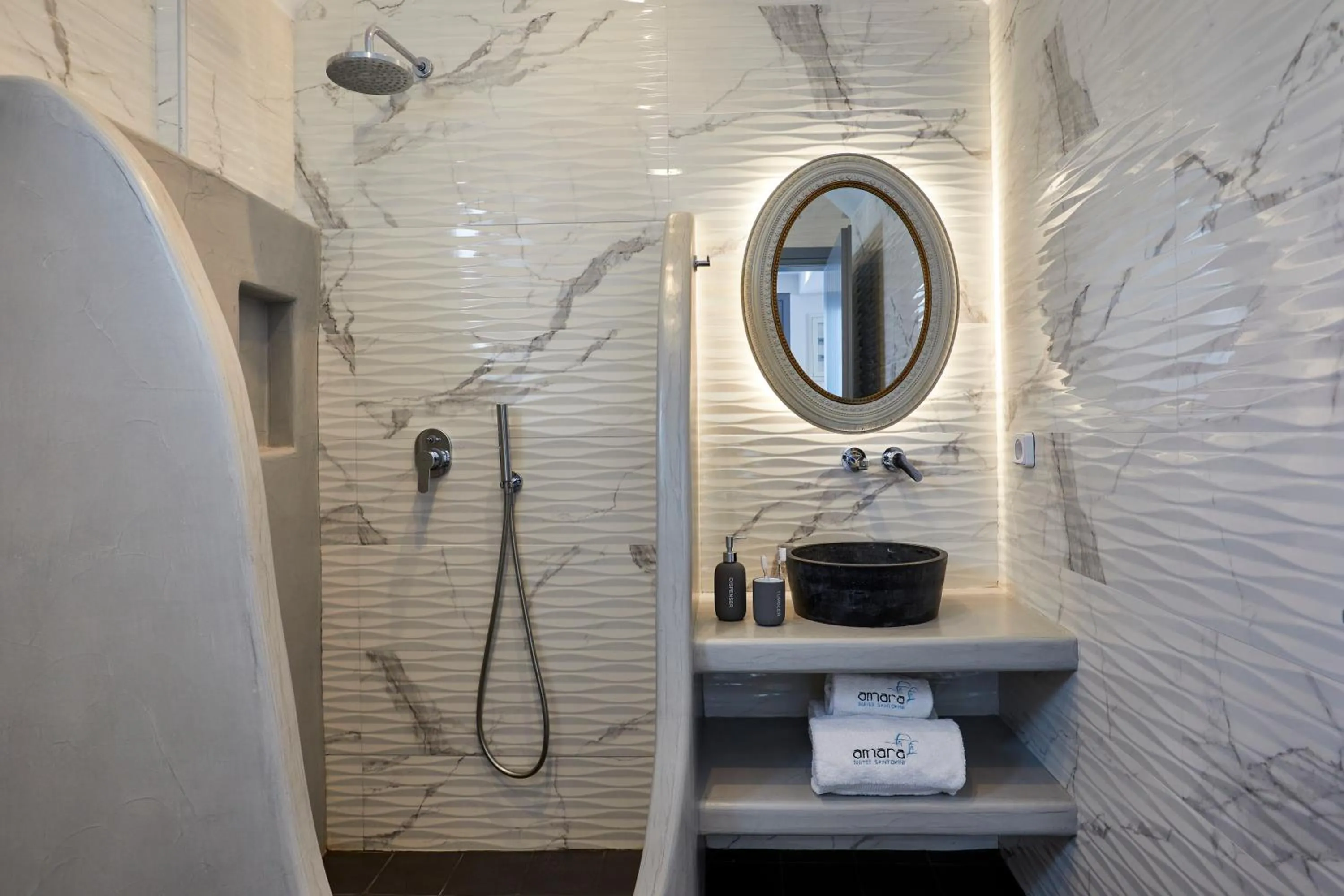 Bathroom in Amara Suites Santorini