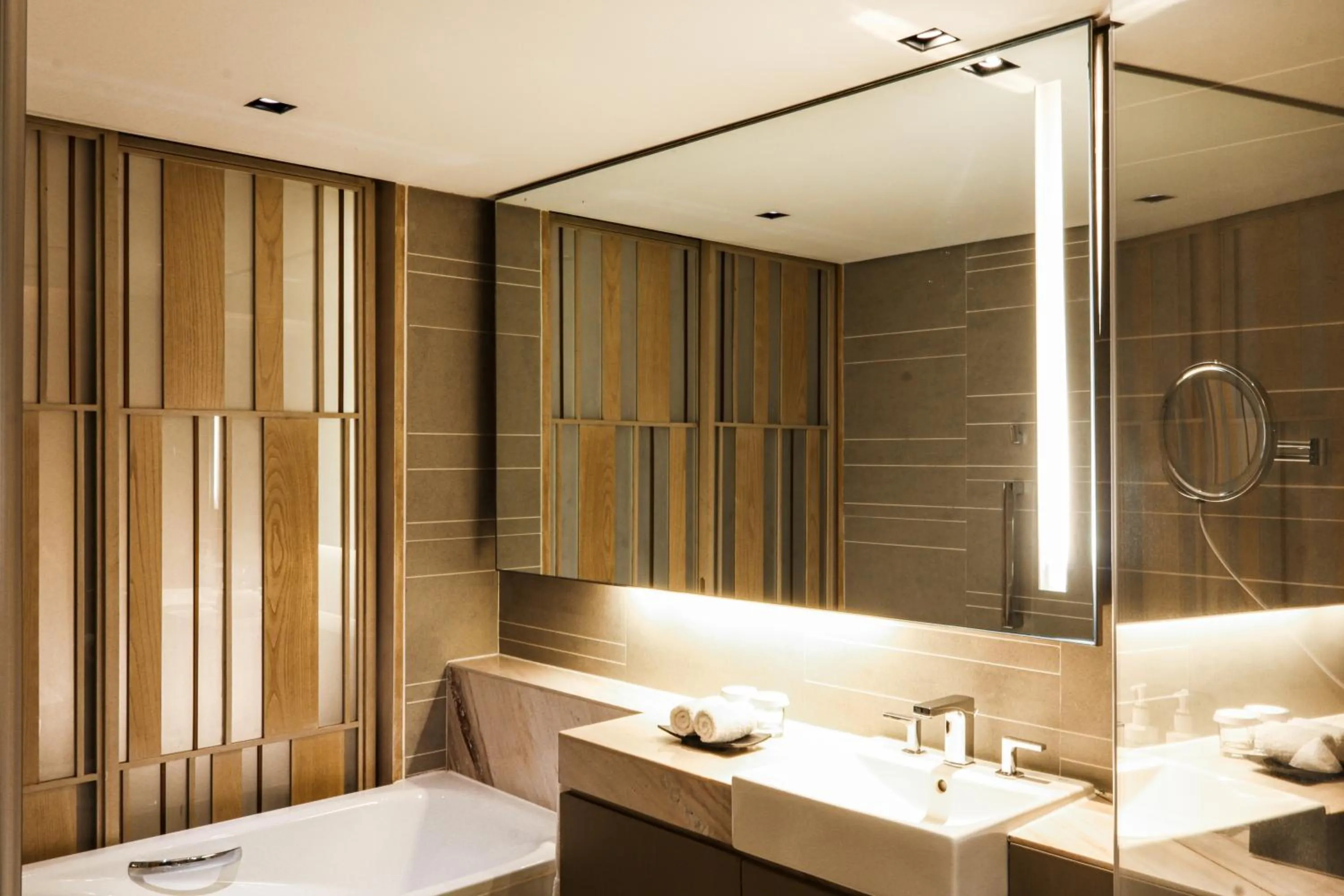 Bathroom in New World Makati Hotel, Manila