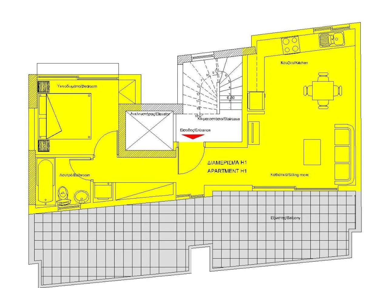 Floor plan in Elvita Apartments 2