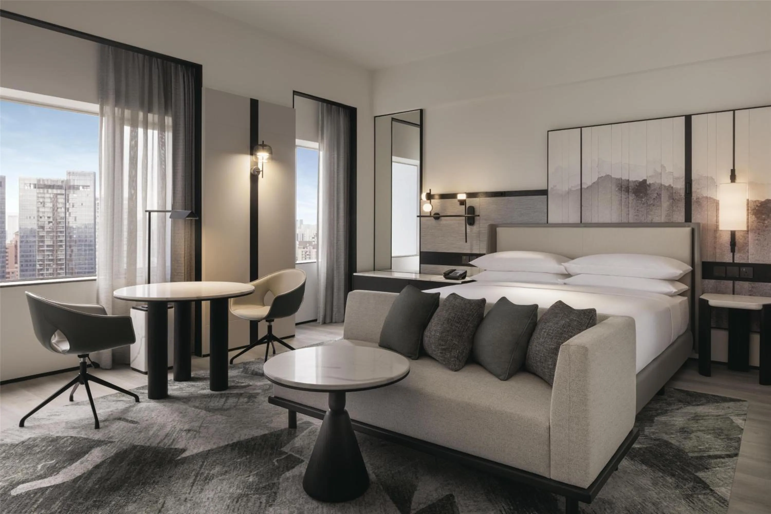 Bed in Hilton Singapore Orchard