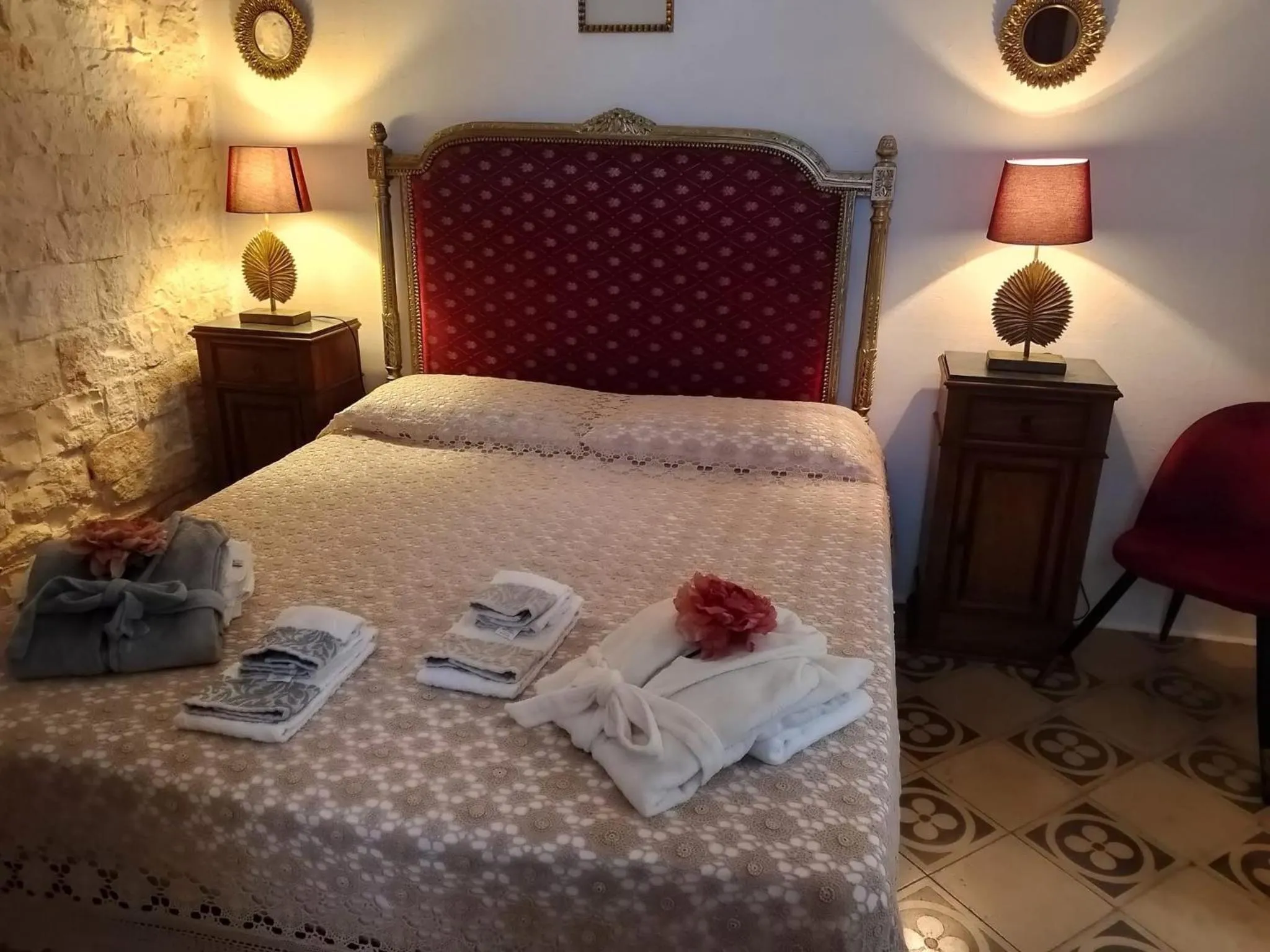 Bed in B&B Luxury Villa Olimpia Home Restaurant