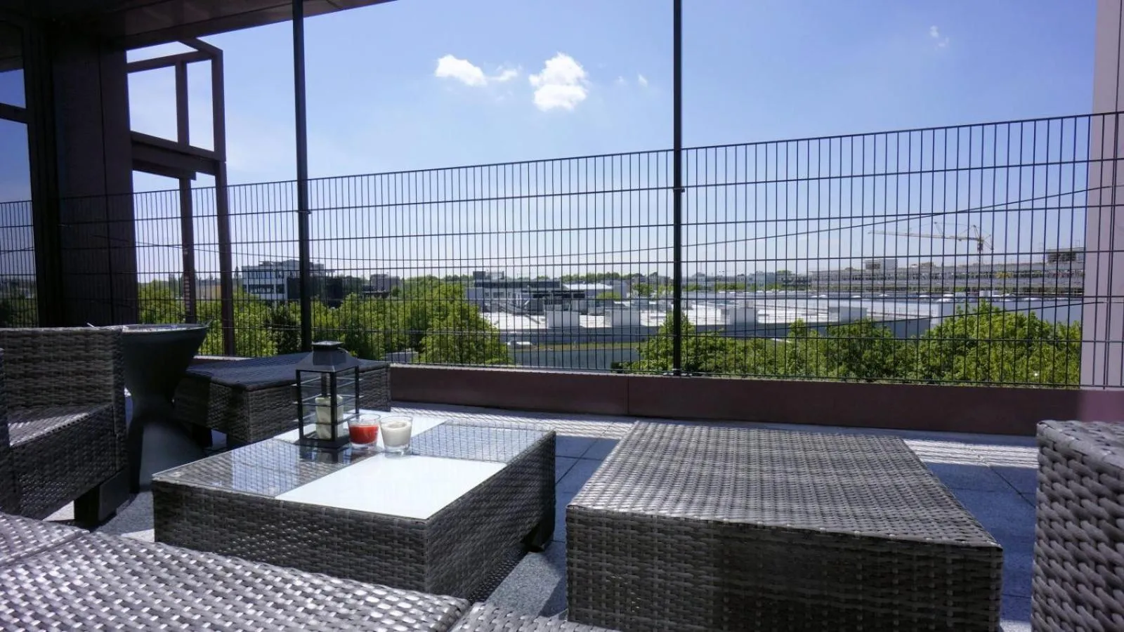 Balcony/Terrace in Low Budget Hostel