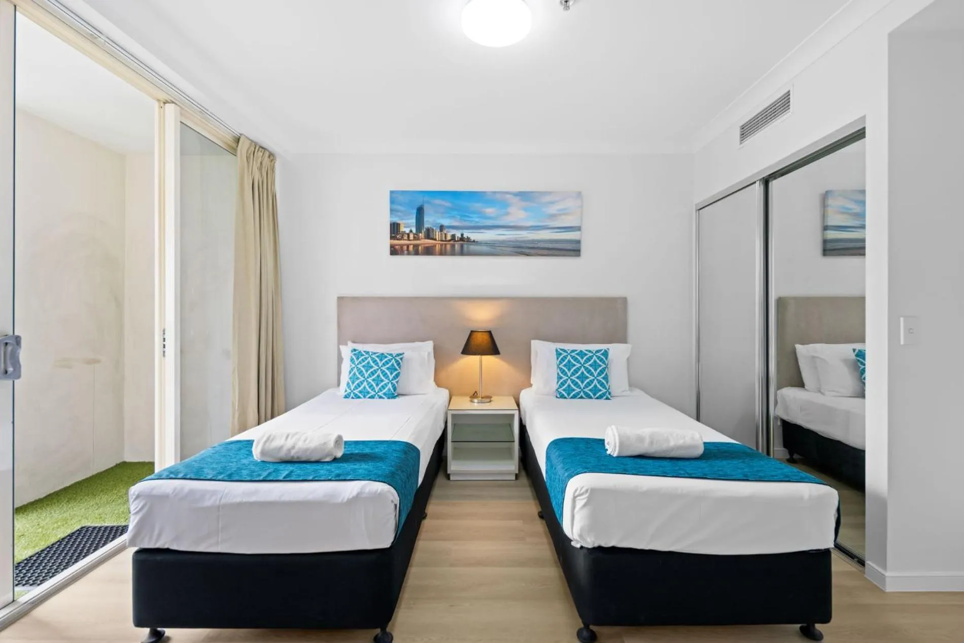 Bedroom, Bed in Chevron Renaissance - Private Apartments - Hosted by Coastal Letting Co.