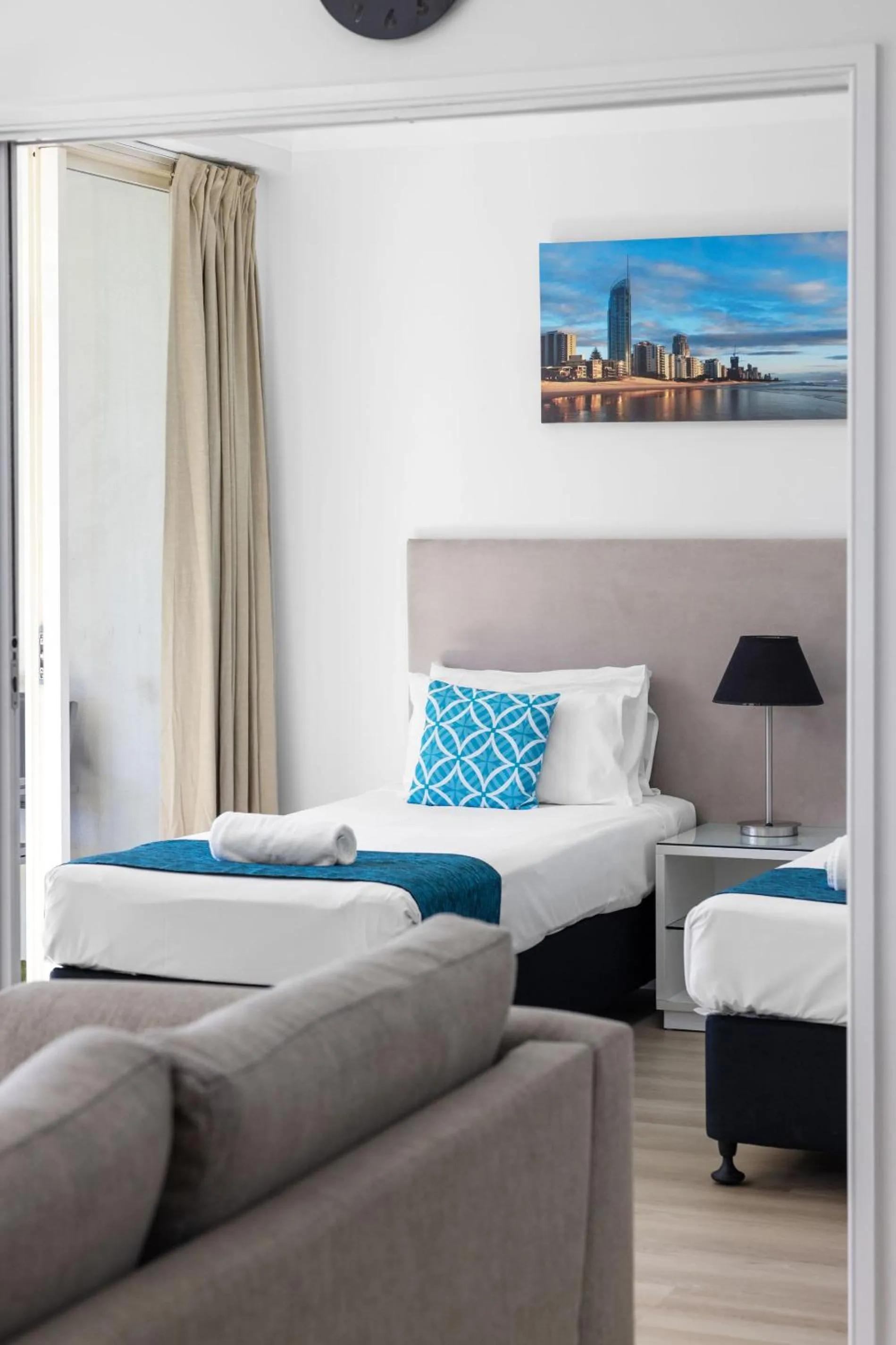 Bedroom, Bed in Chevron Renaissance - Private Apartments - Hosted by Coastal Letting Co.