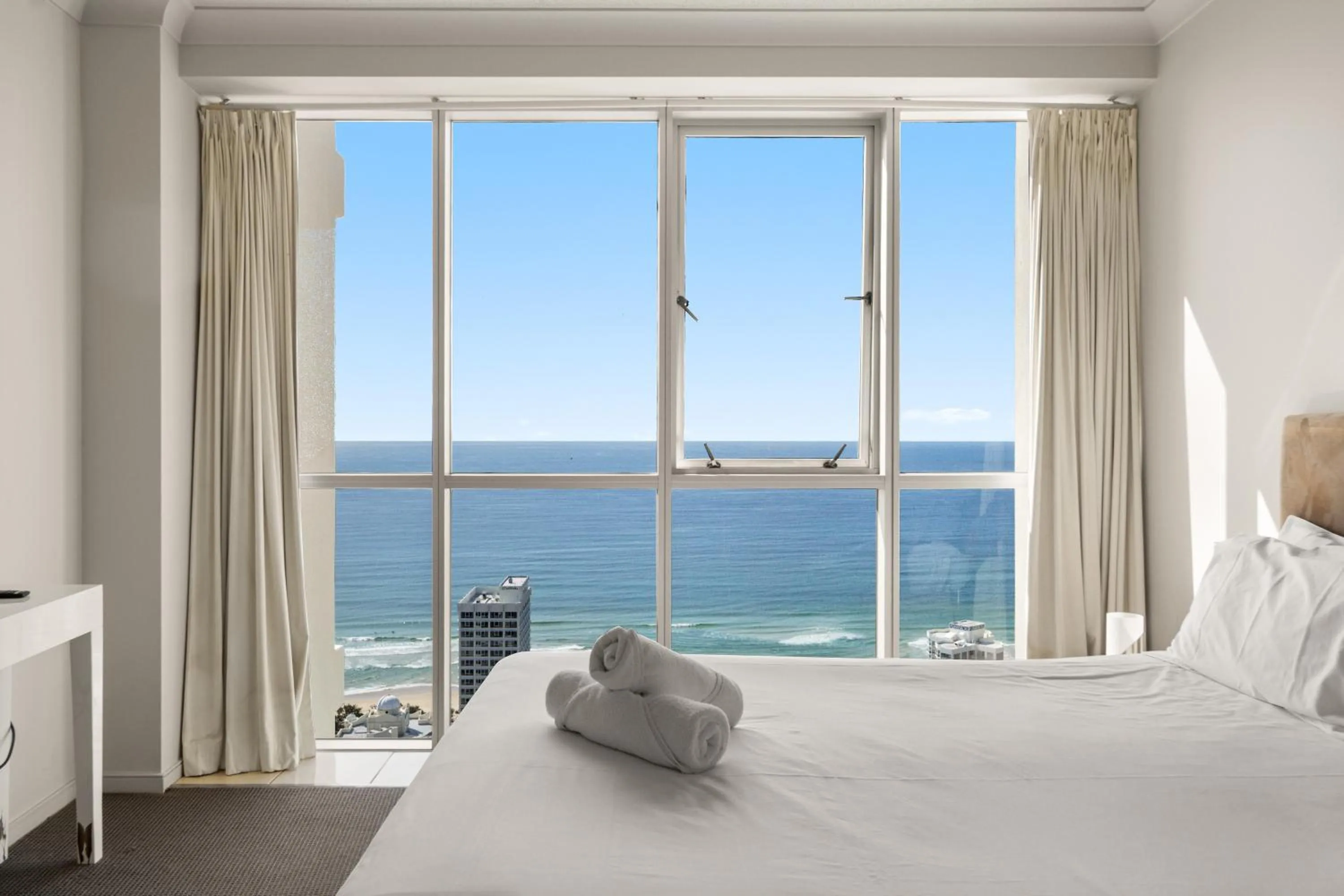 Bedroom, Bed in Chevron Renaissance - Private Apartments - Hosted by Coastal Letting Co.