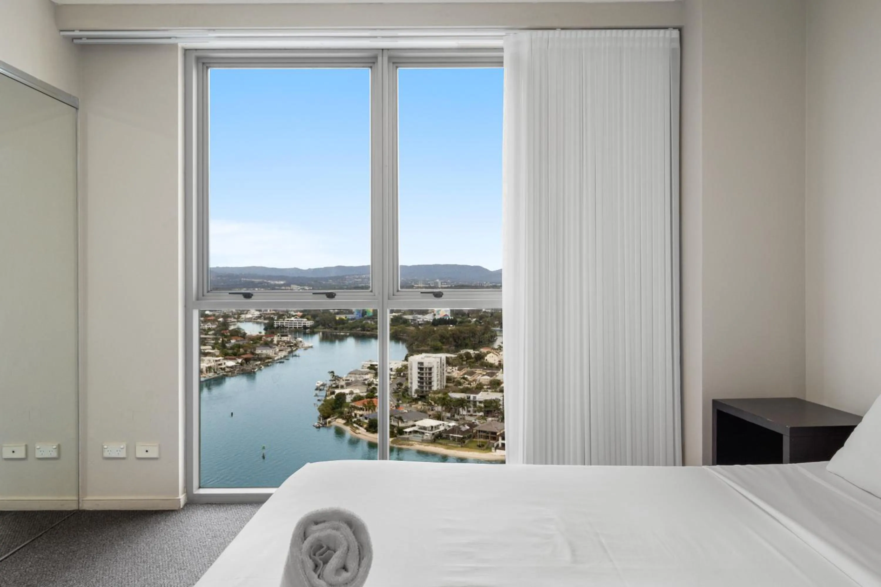 Bedroom, Bed in Chevron Renaissance - Private Apartments - Hosted by Coastal Letting Co.