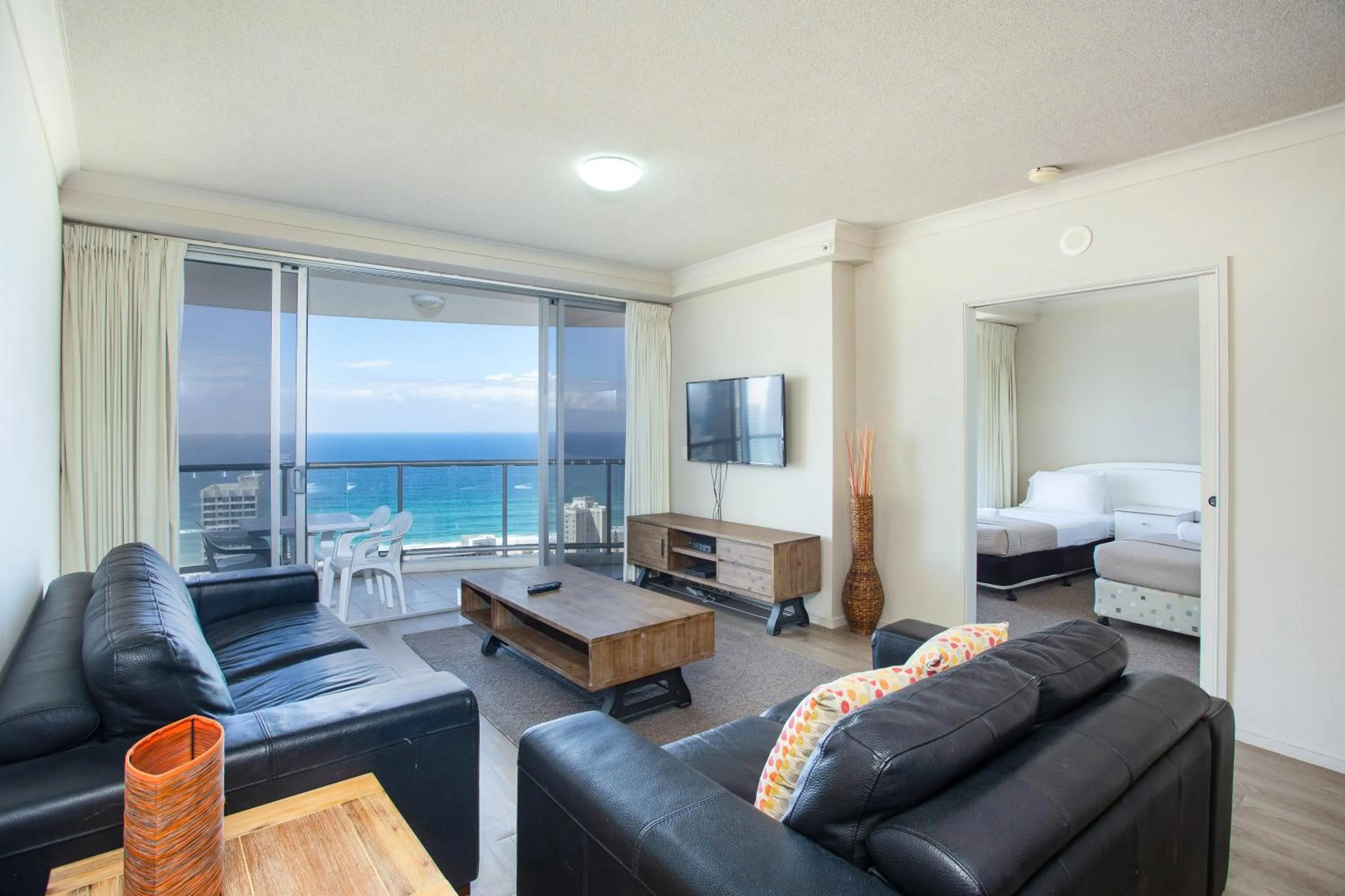 Living room, Bed in Chevron Renaissance - Private Apartments - Hosted by Coastal Letting Co.