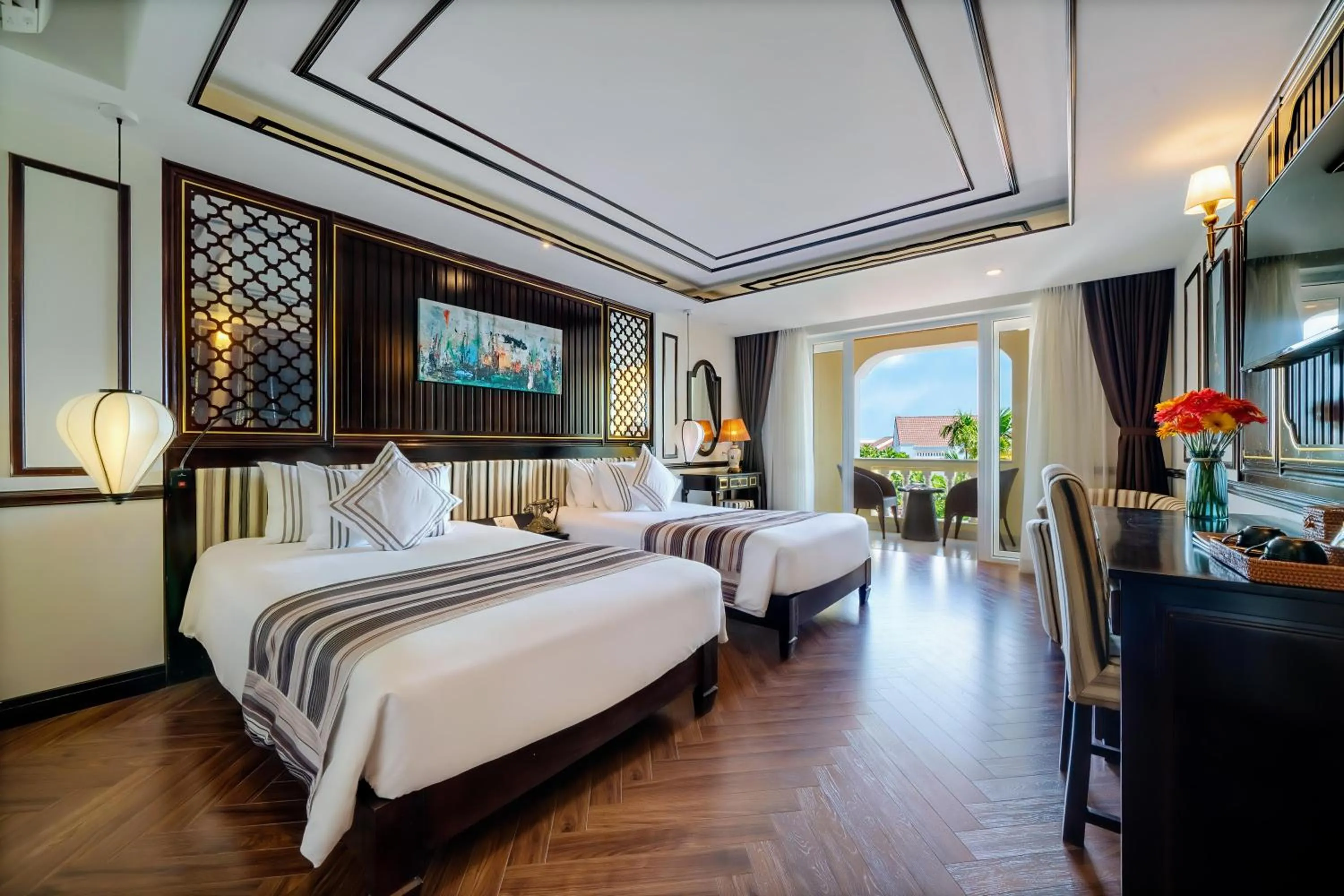 Bed in Le Pavillon Hoi An Luxury Resort & Spa