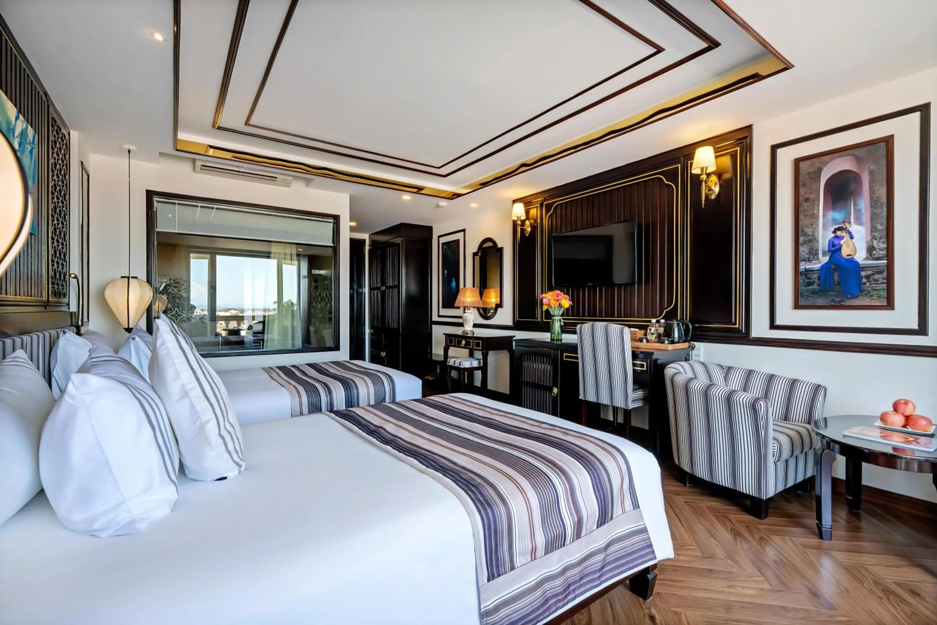 Bed in Le Pavillon Hoi An Luxury Resort & Spa