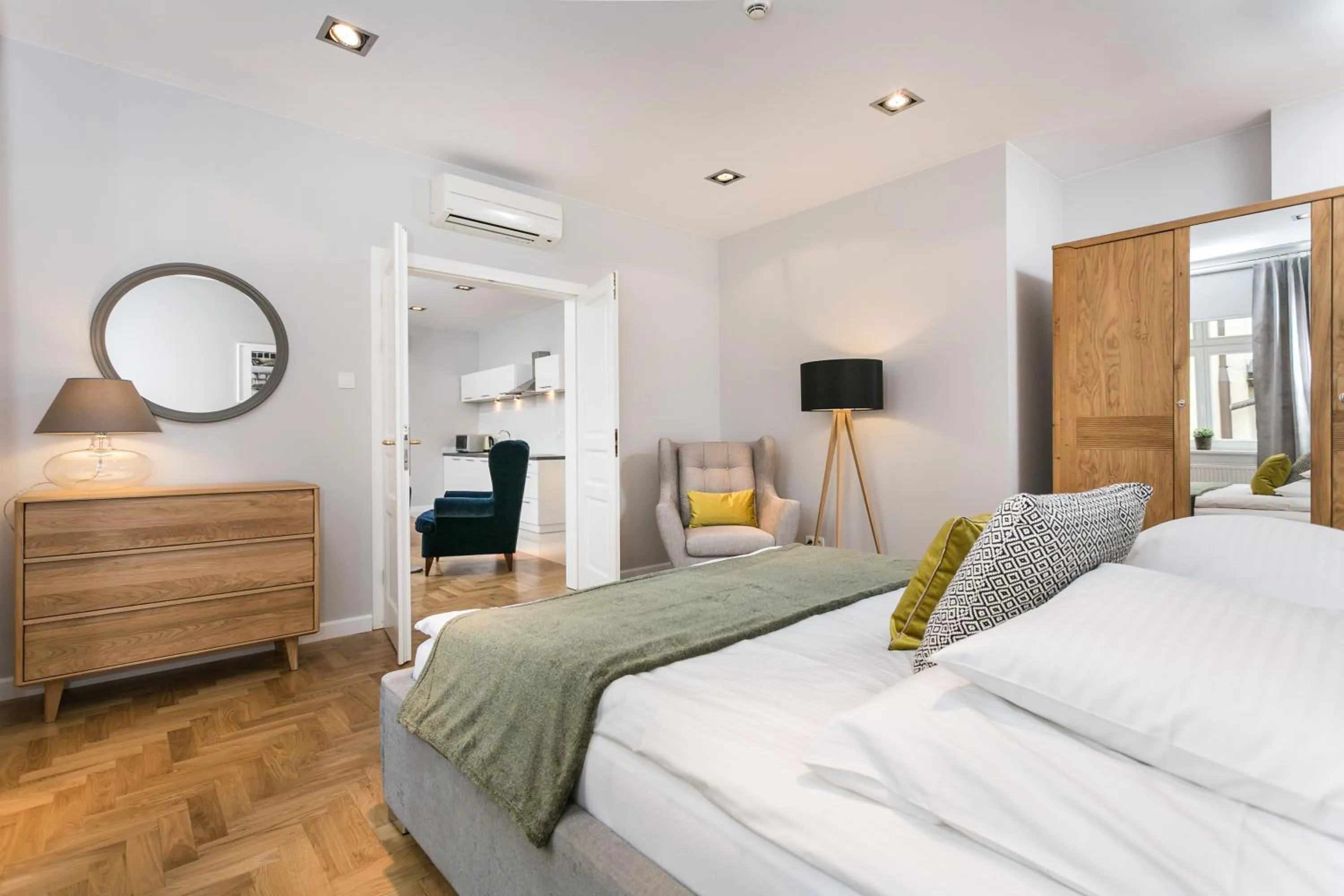 Bedroom, Bed in Venetian House Market Square Aparthotel