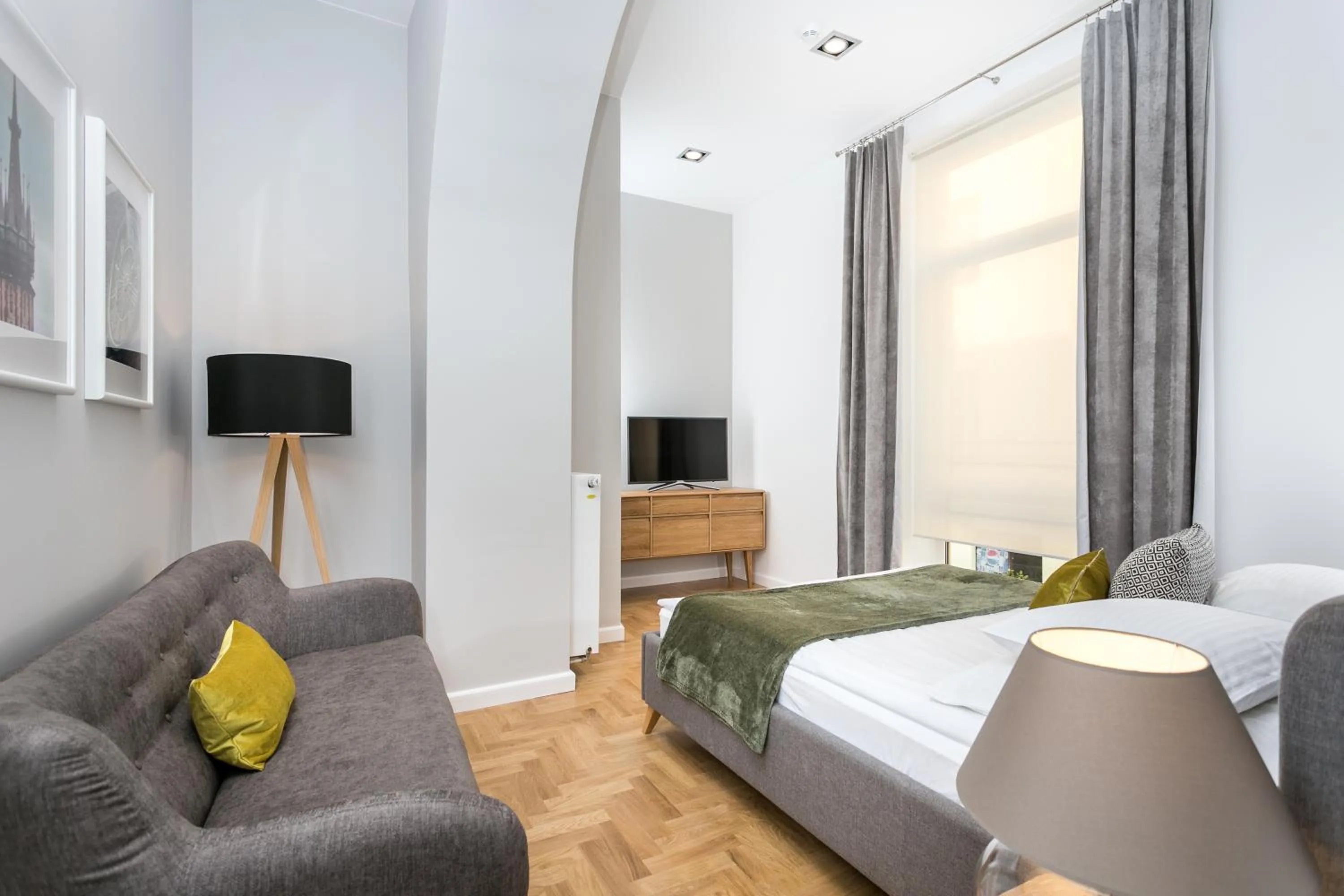 Bedroom, Bed in Venetian House Market Square Aparthotel